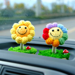 Car Dashboard Bobblehead Toy- Sunflower