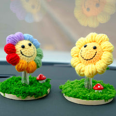 Car Dashboard Bobblehead Toy- Sunflower