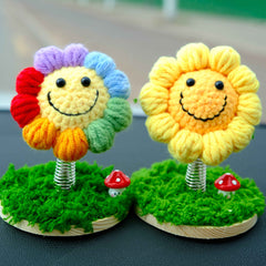 Car Dashboard Bobblehead Toy- Sunflower