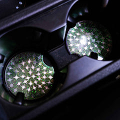 Set of 2 Car Drink Coasters - Stars
