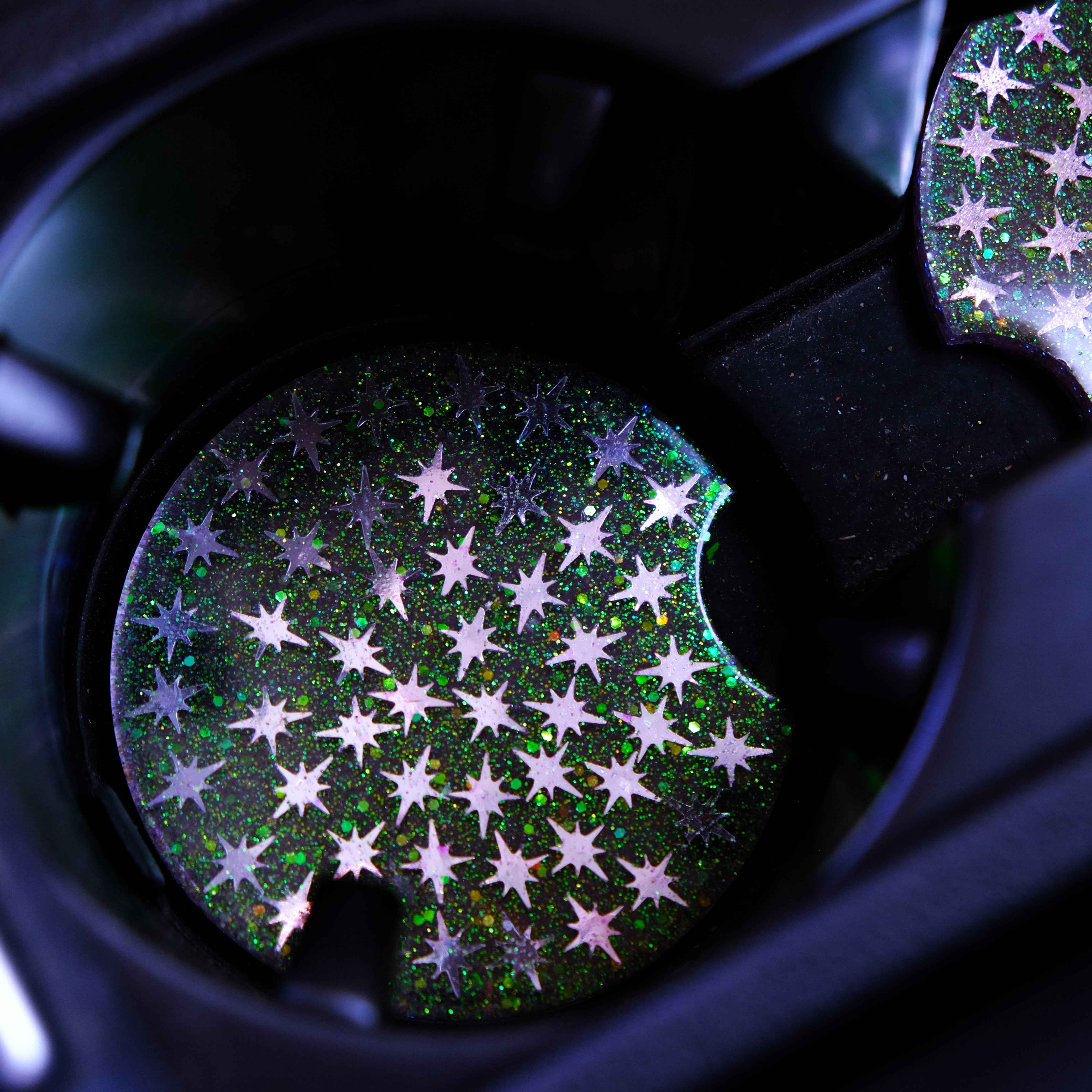 Set of 2 Car Drink Coasters - Stars