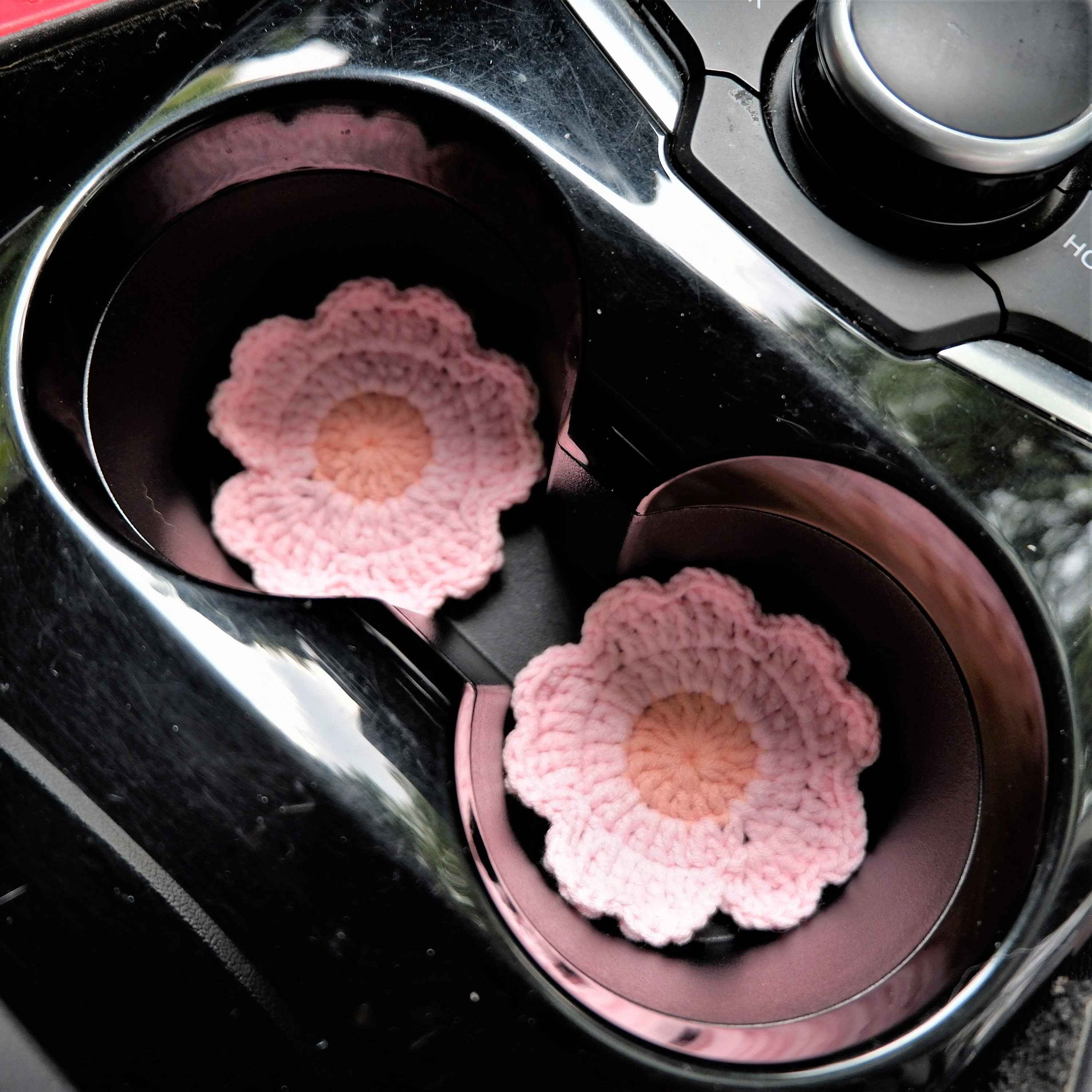 Set of 2 Cherry Blossom Car Drink Coasters