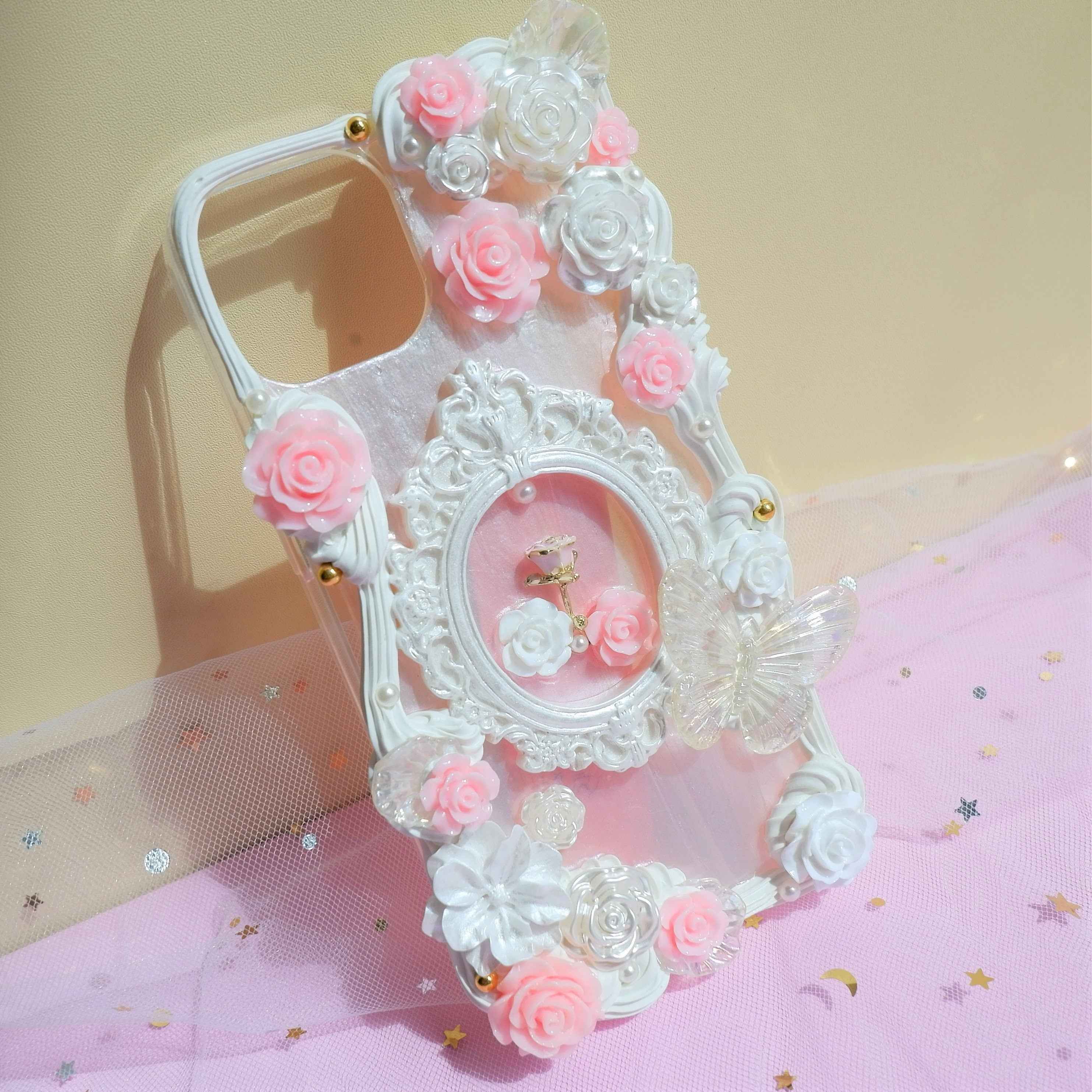 Custom Decoden Phone Case Rose