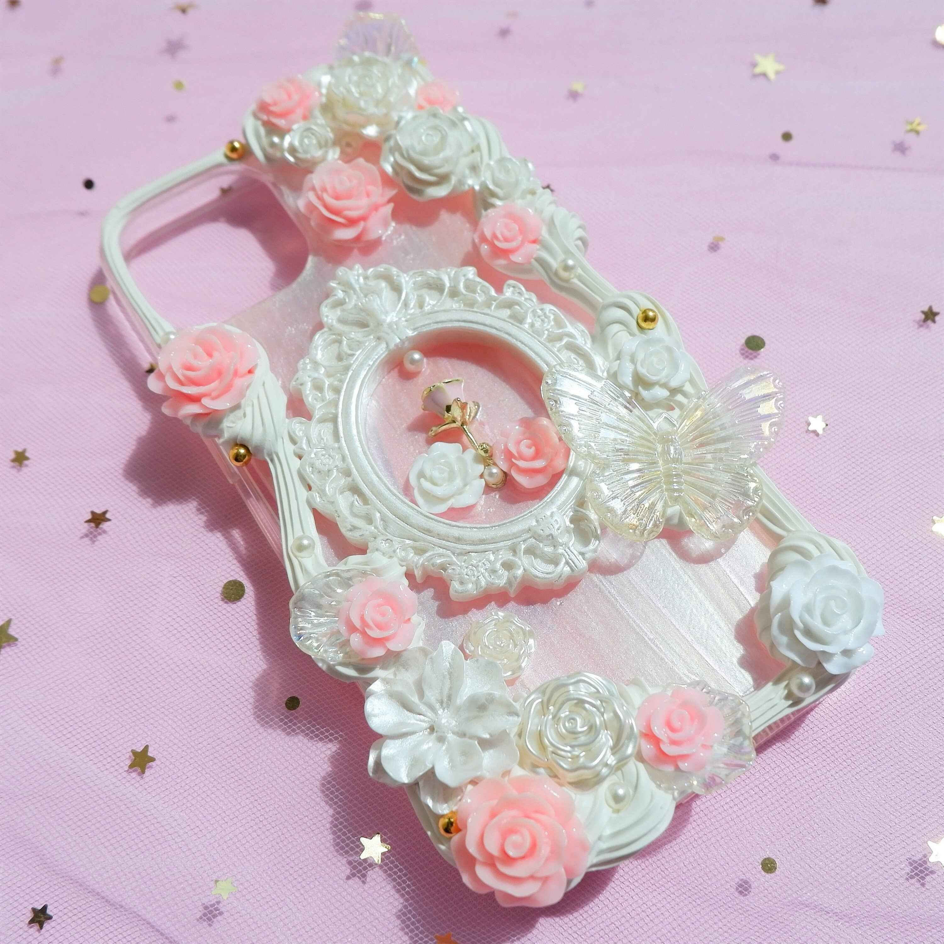 Custom Decoden Phone Case Rose