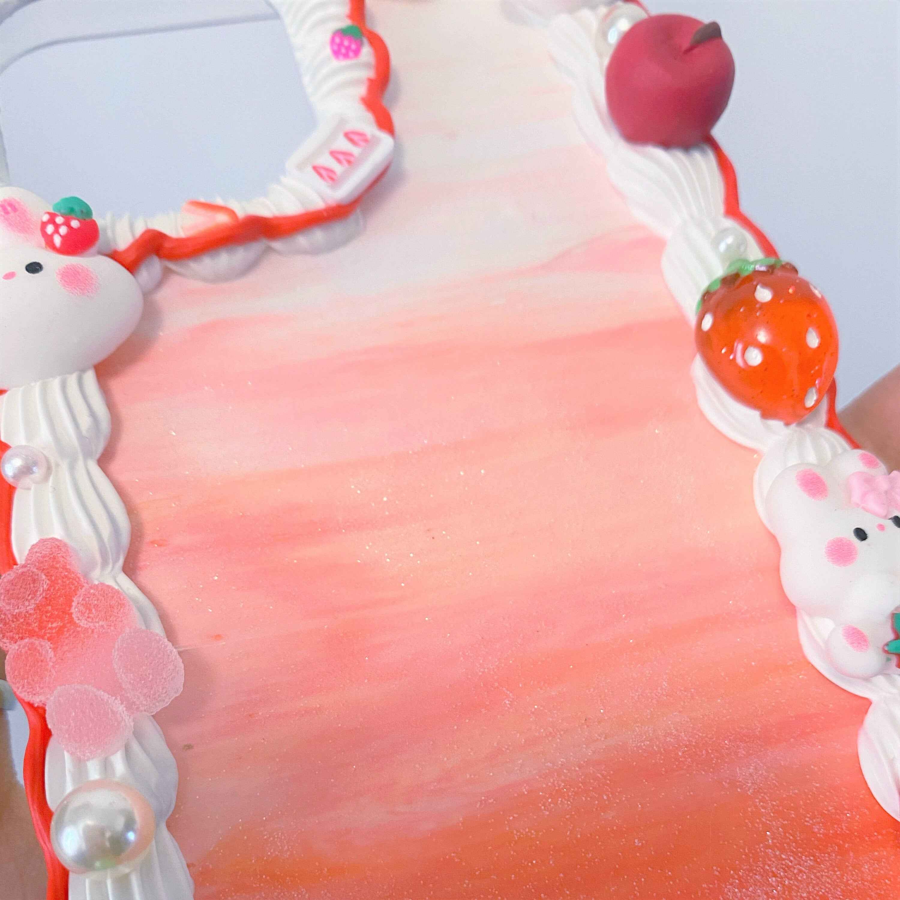 Custom Decoden Phone Case Bunny & Strawberry