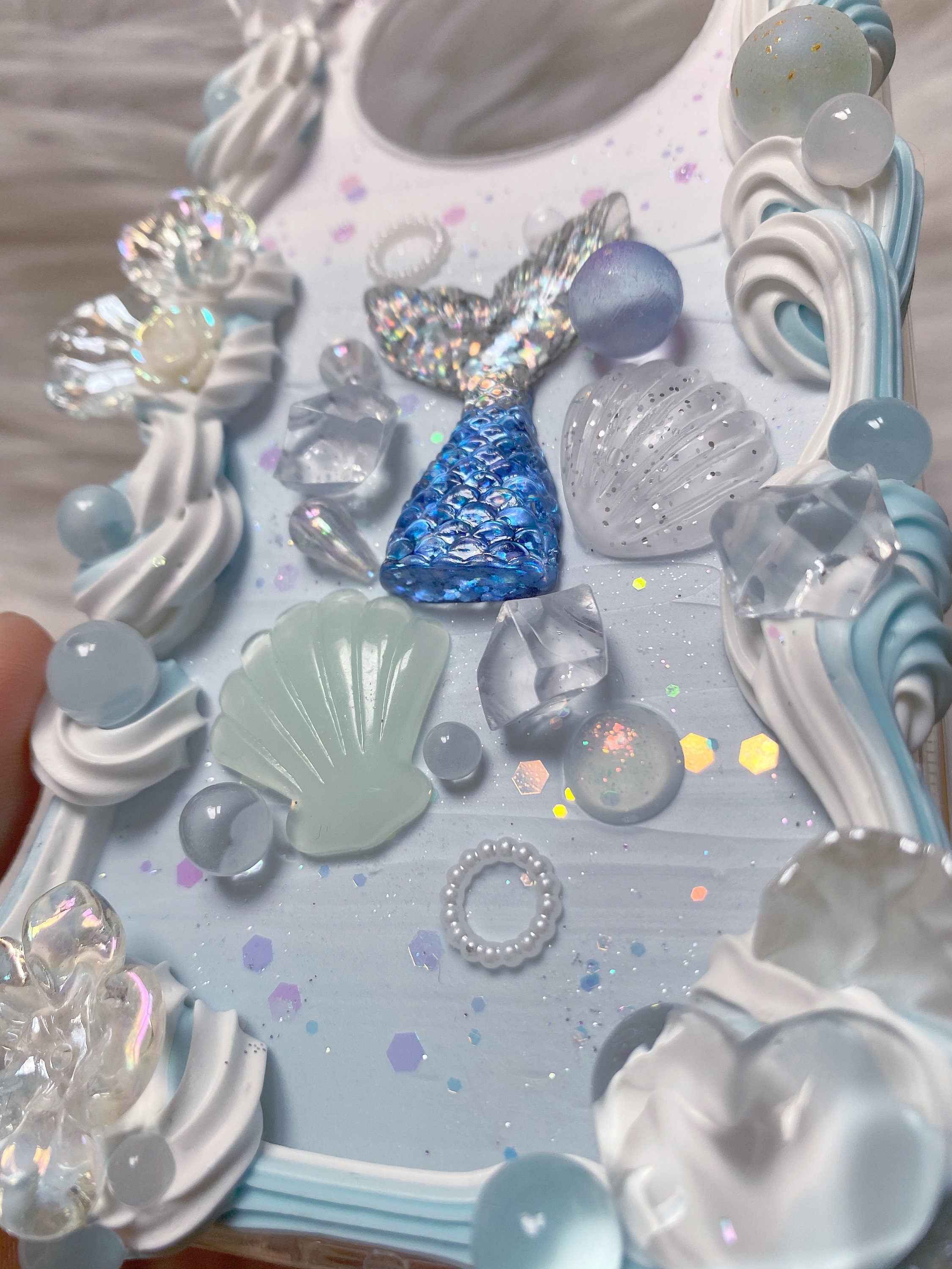 Custom Decoden Phone Case Mermaid tail& Shells