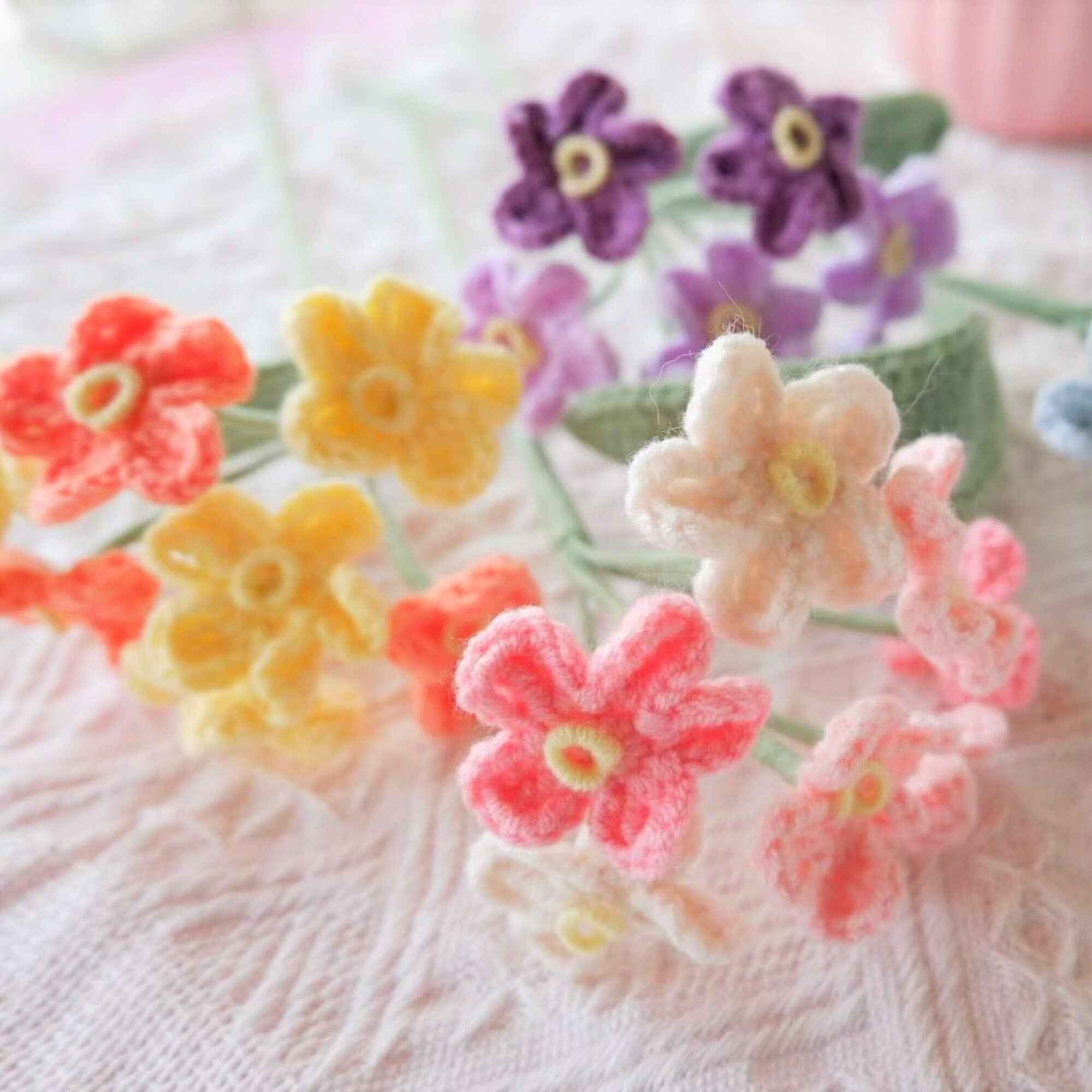 Crochet Flower Bouquet - Baby's Breath