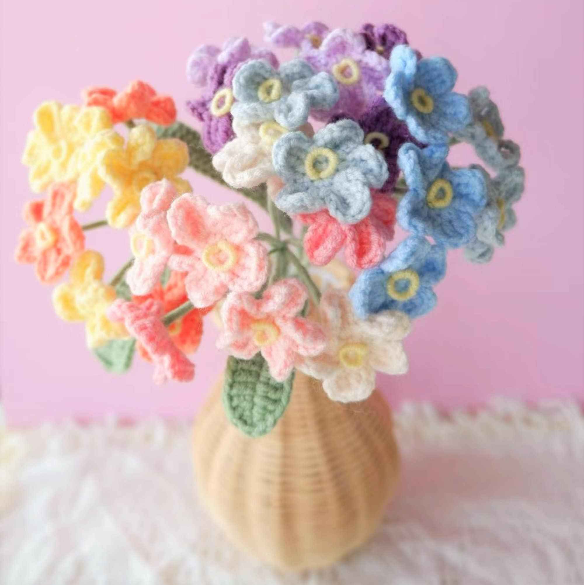 Crochet Flower Bouquet - Baby's Breath