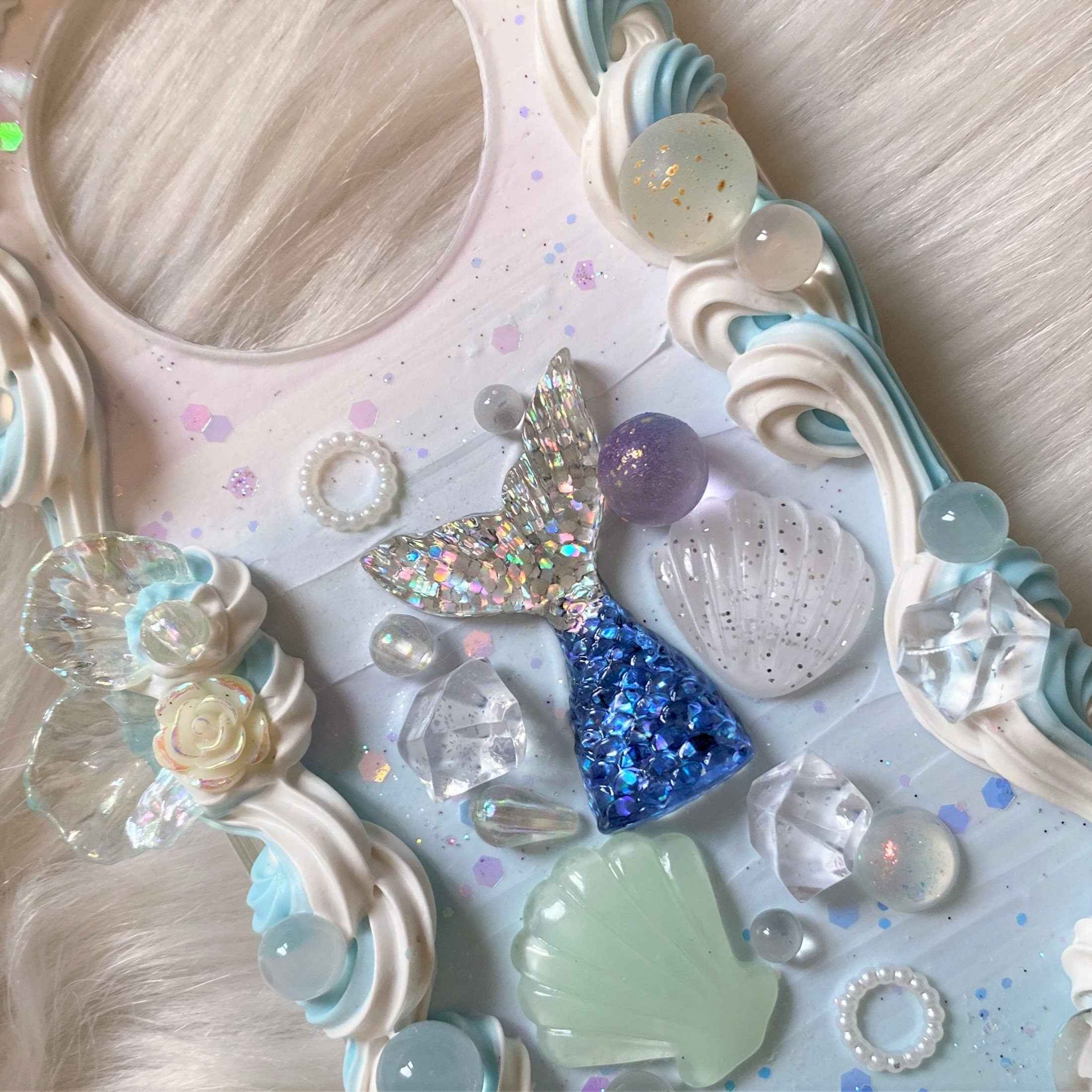 Custom Decoden Phone Case Mermaid tail& Shells