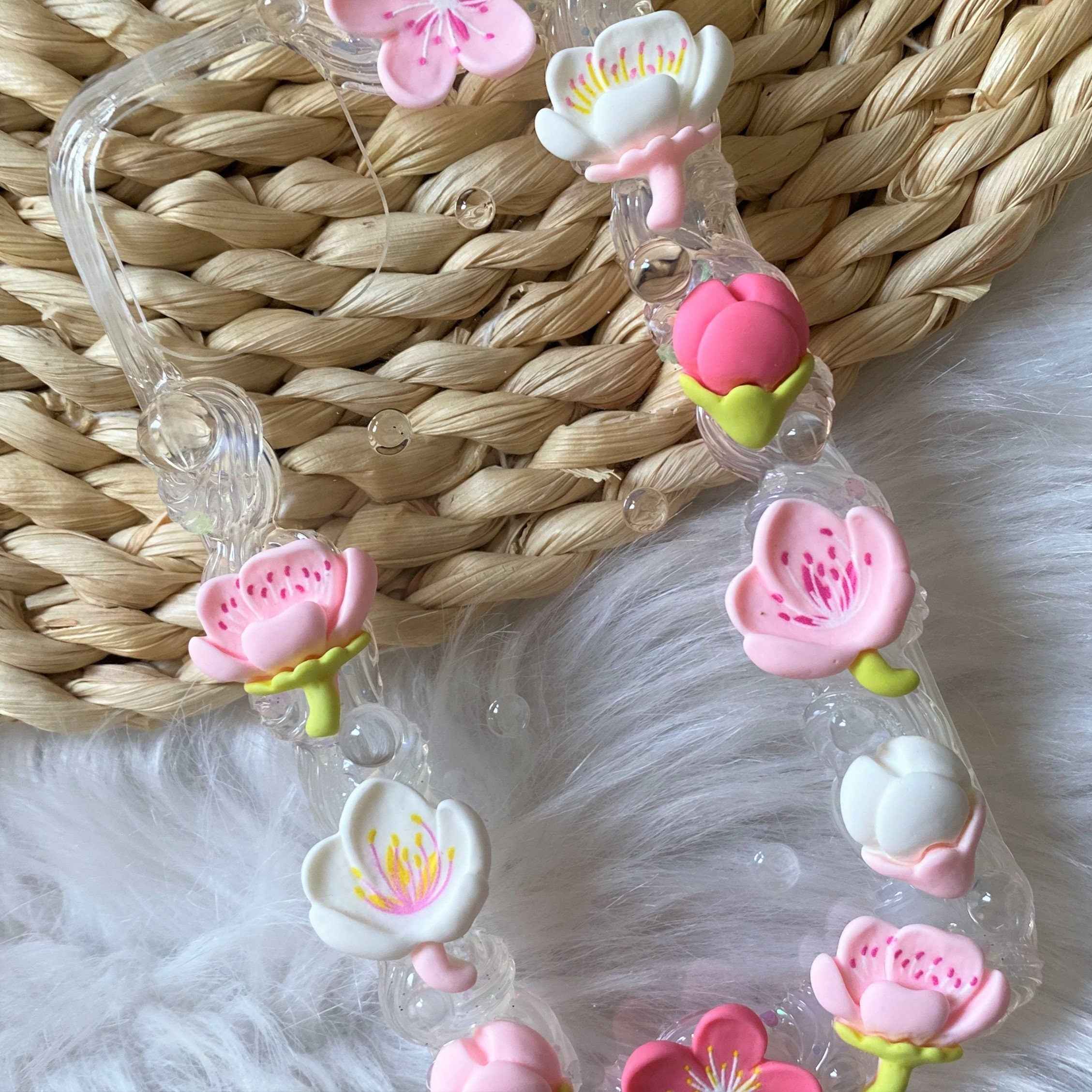 Custom Decoden Phone Case Cherry Blossom & Tulip