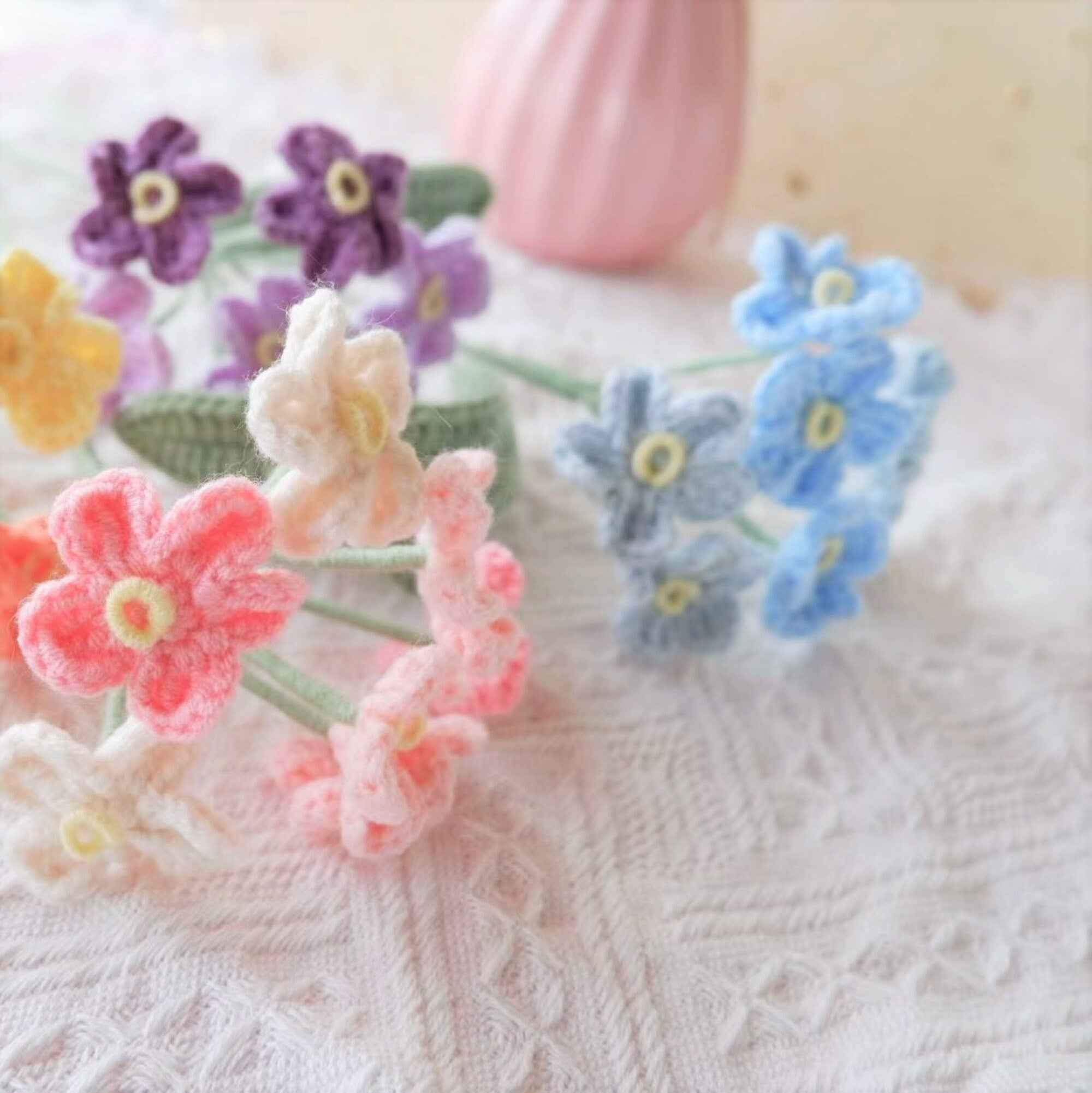 Crochet Flower Bouquet - Baby's Breath