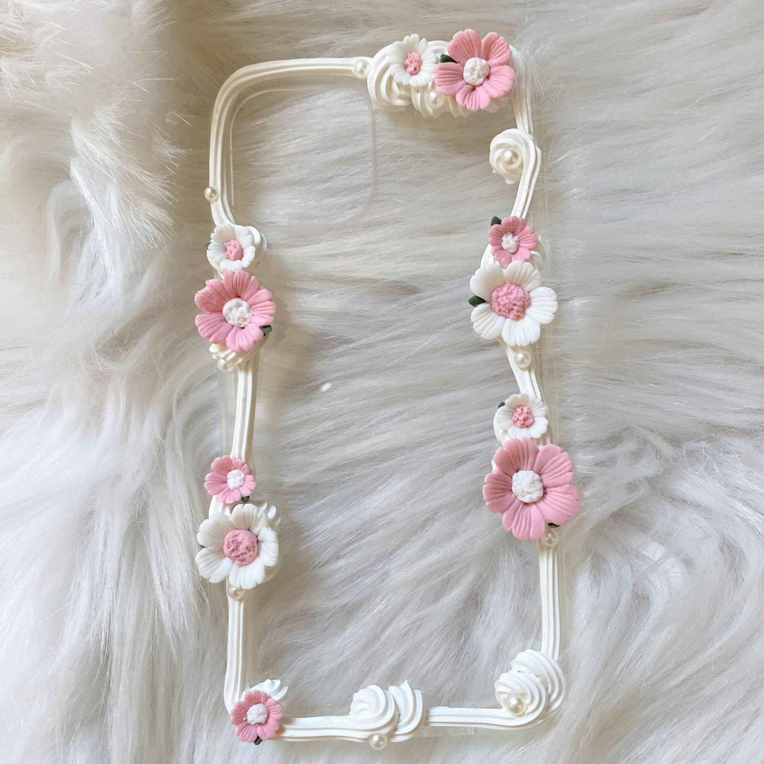 Custom Decoden Phone Case Clay Cherry Blossom