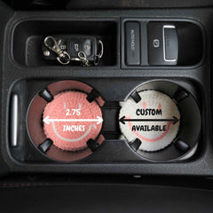 Set of 2 Smiley Face Car Drink Coasters