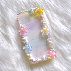 Custom Decoden Phone Case Rainbow Cherry Blossom