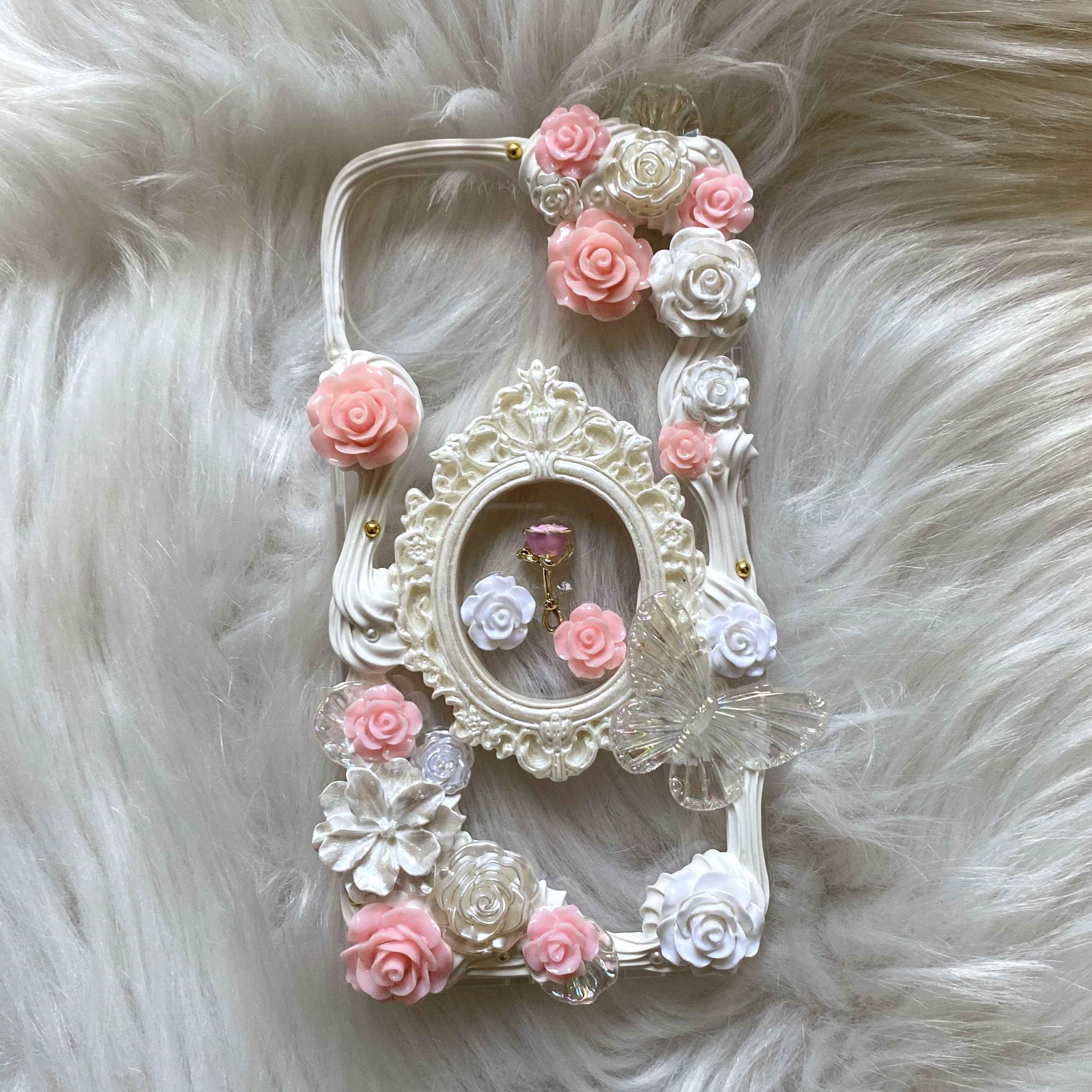 Custom Decoden Phone Case Rose