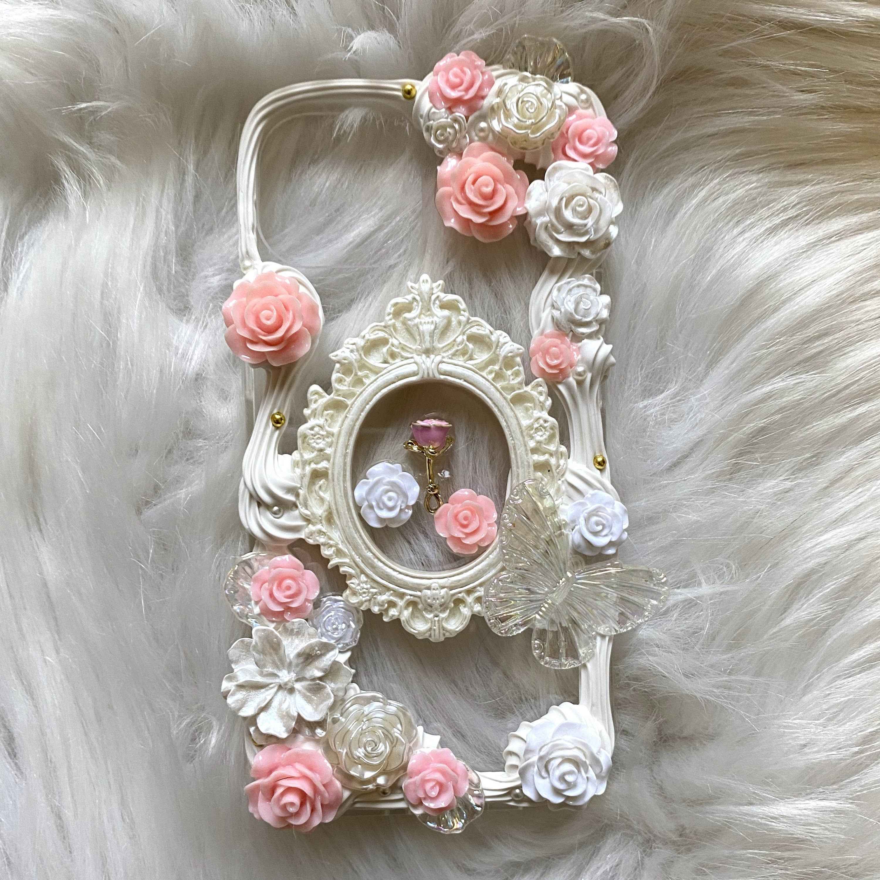 Custom Decoden Phone Case Rose