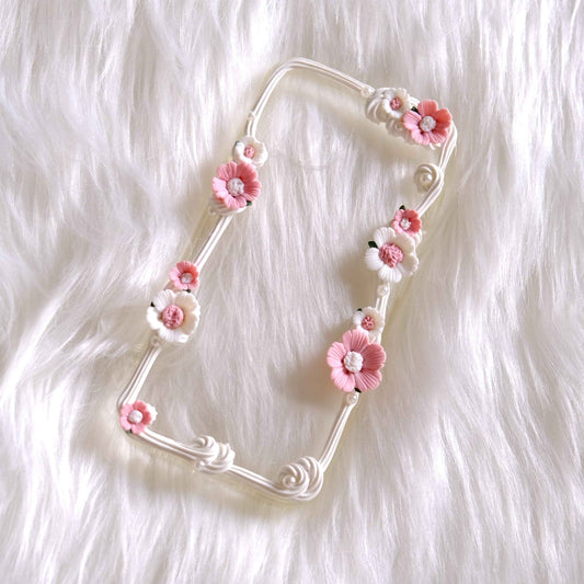 Custom Decoden Phone Case Clay Cherry Blossom