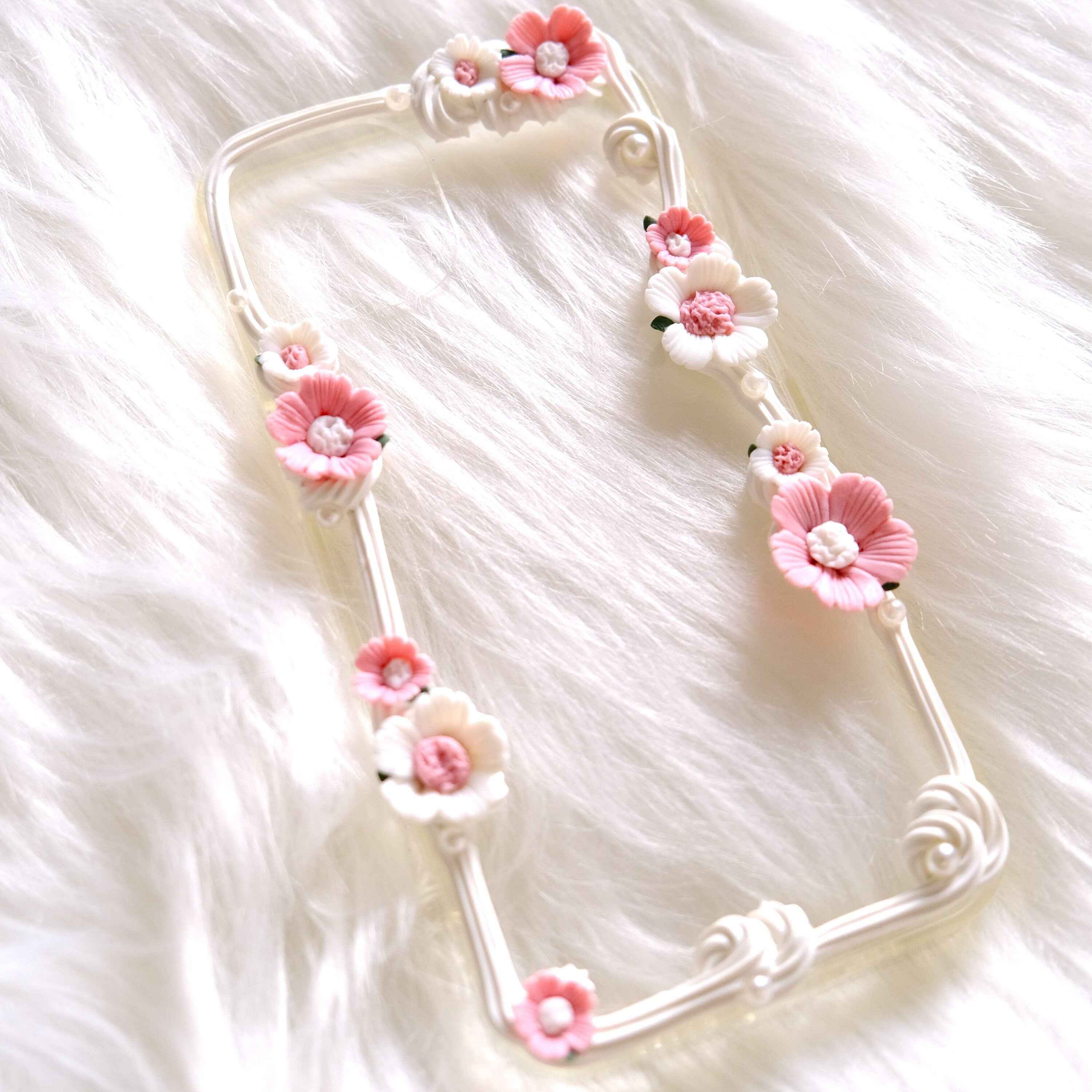 Custom Decoden Phone Case Clay Cherry Blossom