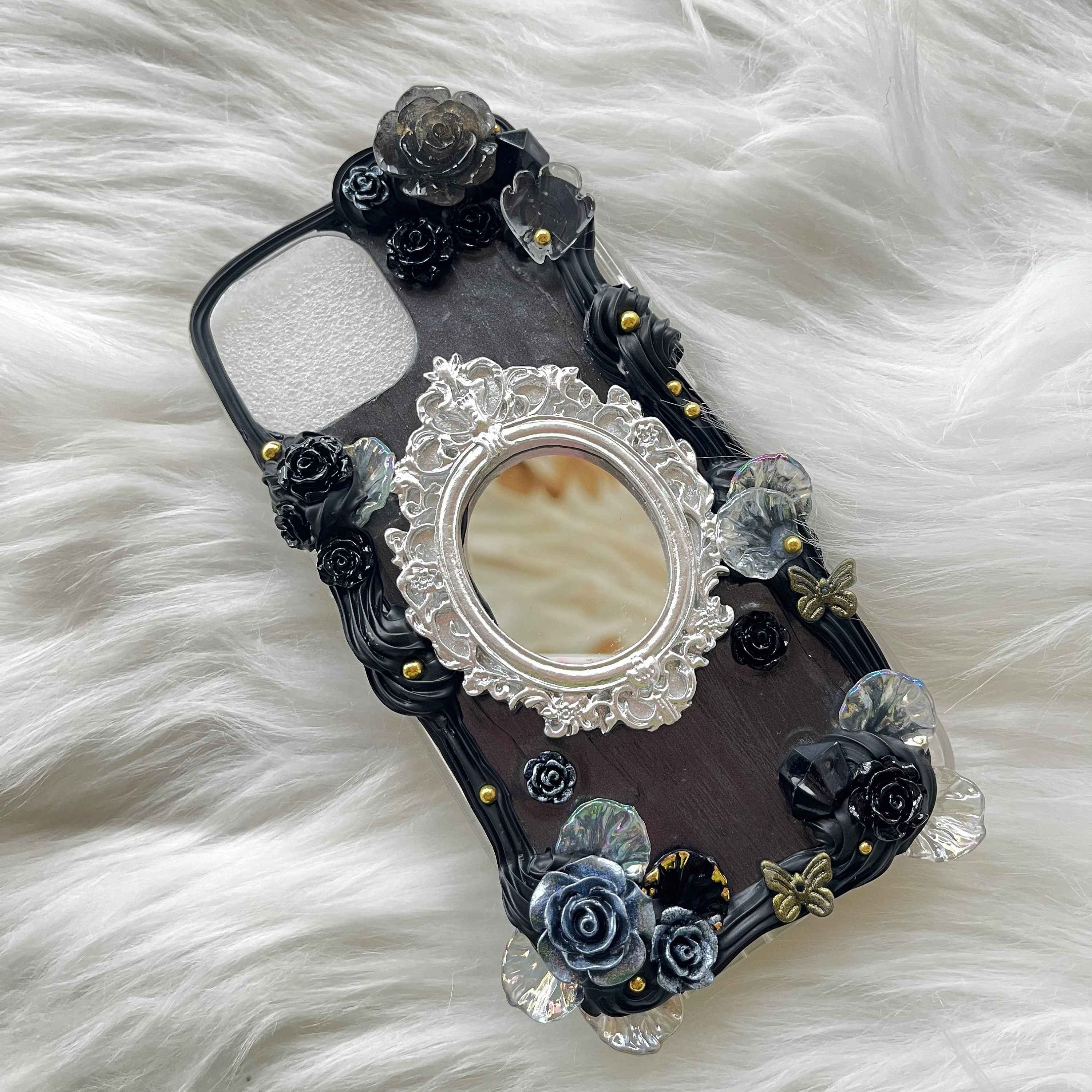 Custom Decoden Phone Case Rose & Mirror