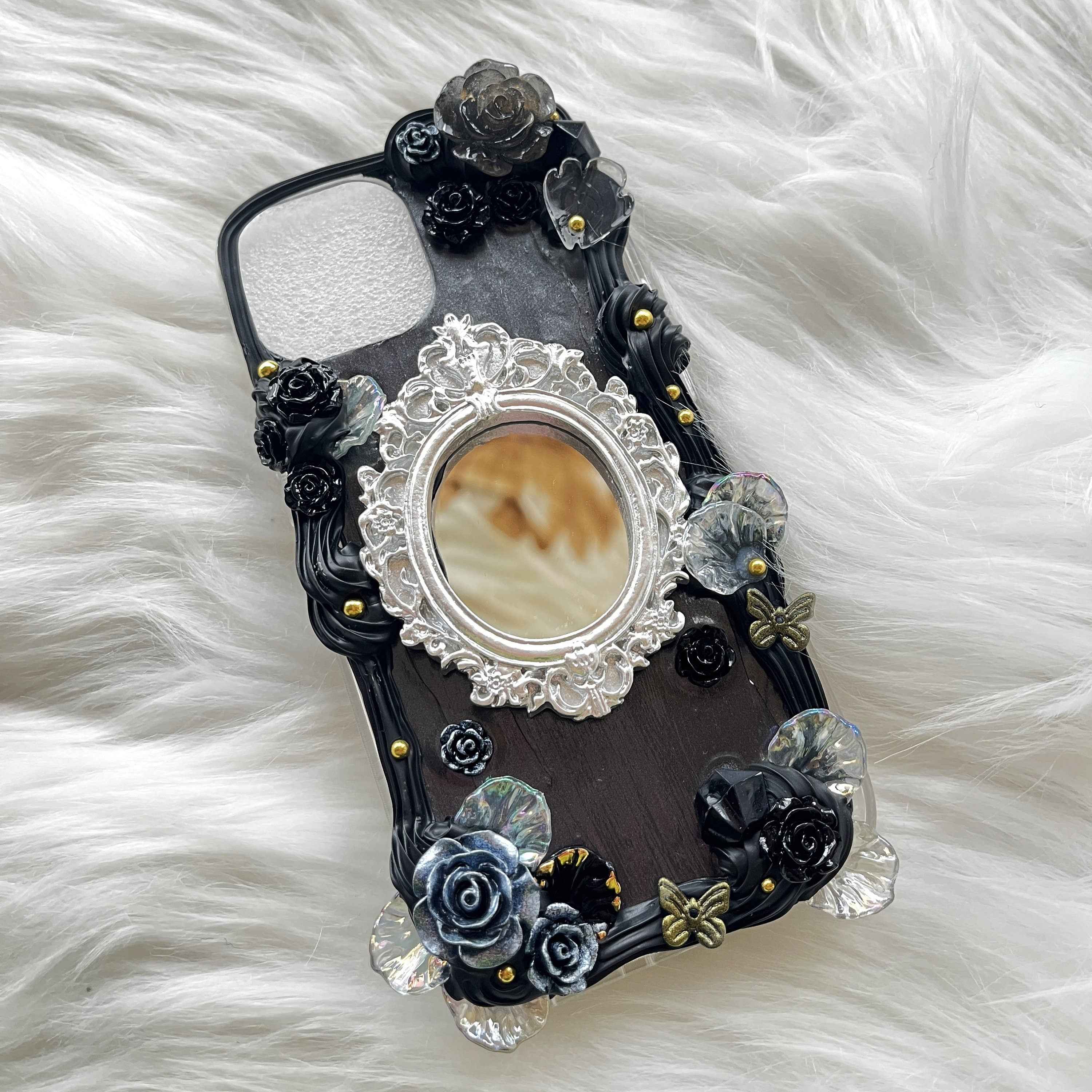 Custom Decoden Phone Case Rose & Mirror