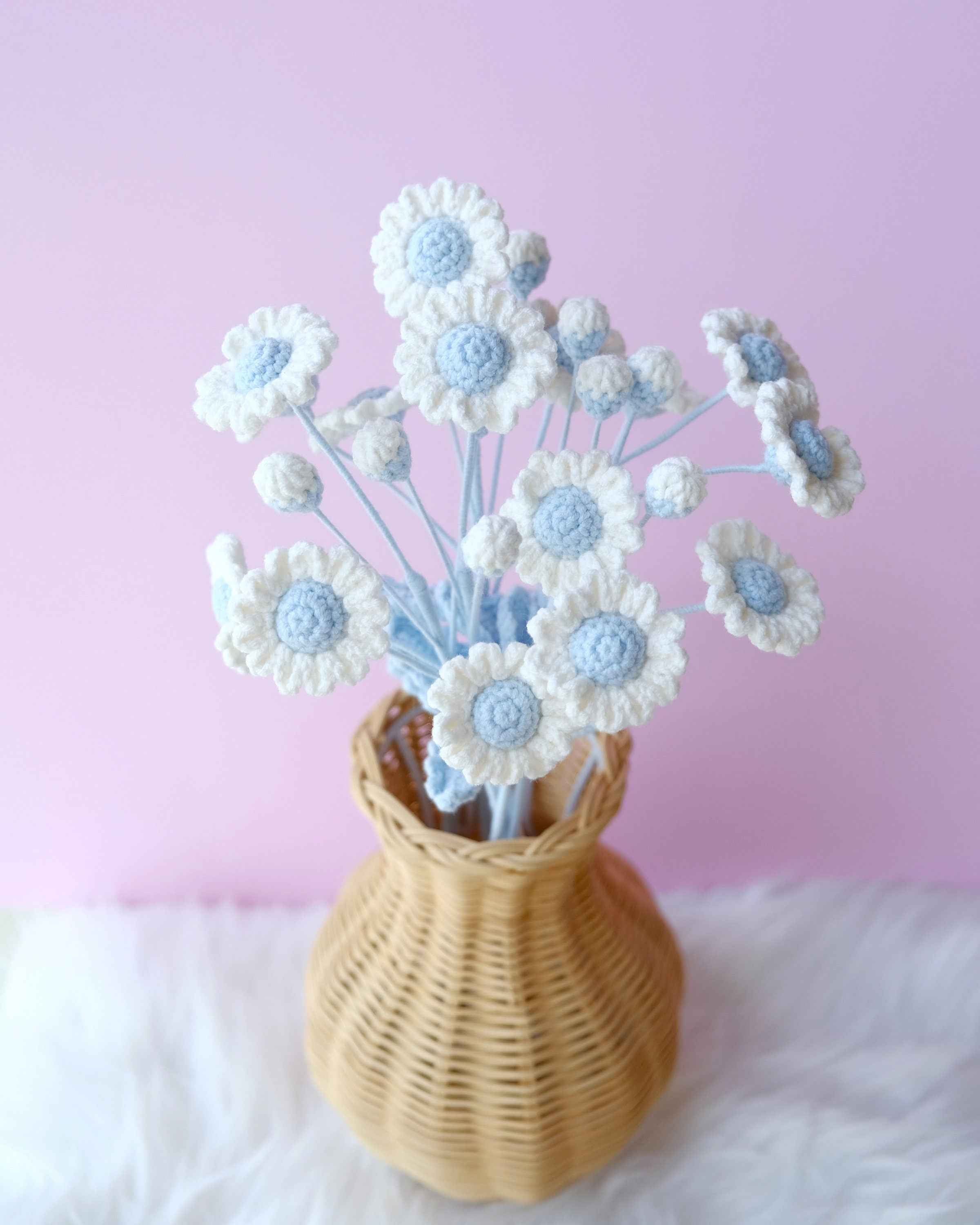 Crochet Daisy Flower Bouquet