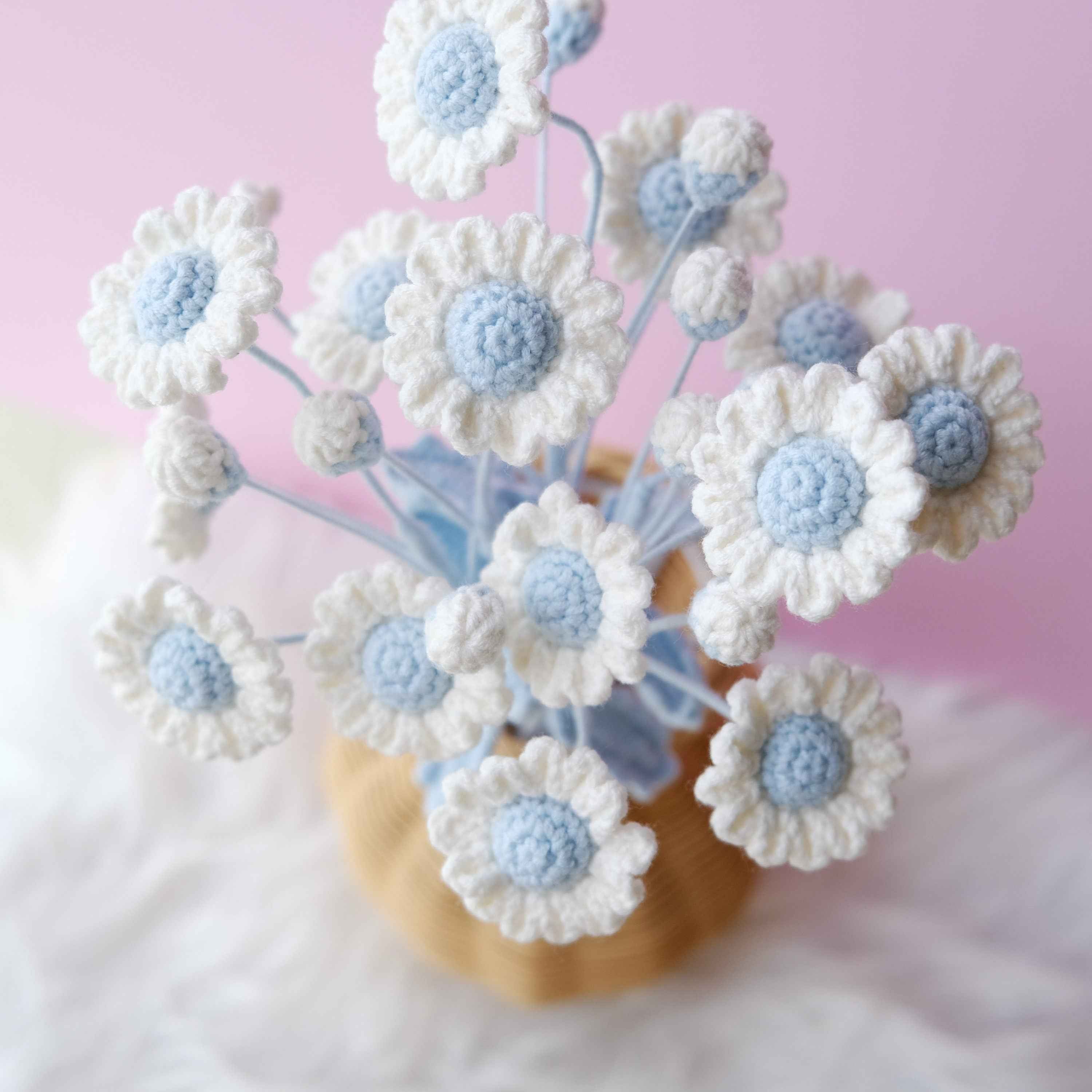 Crochet Daisy Flower Bouquet