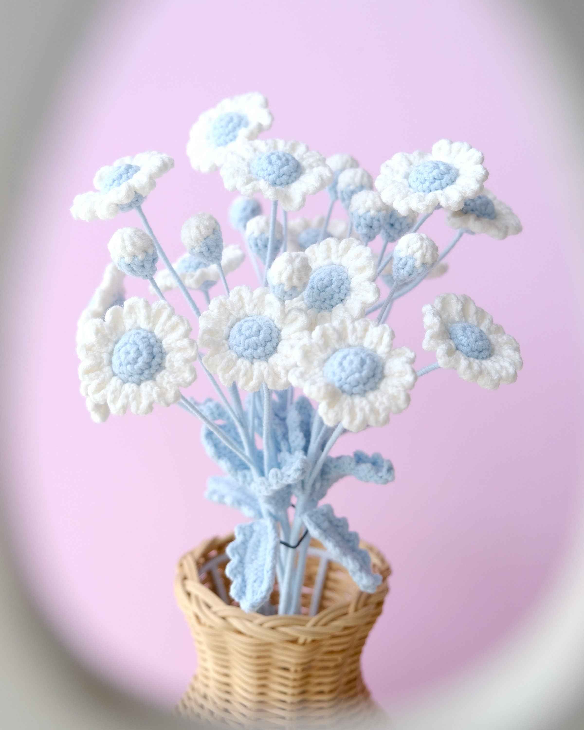 Crochet Daisy Flower Bouquet