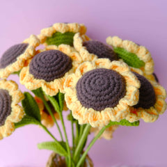 Crochet Sunflower Bouquet