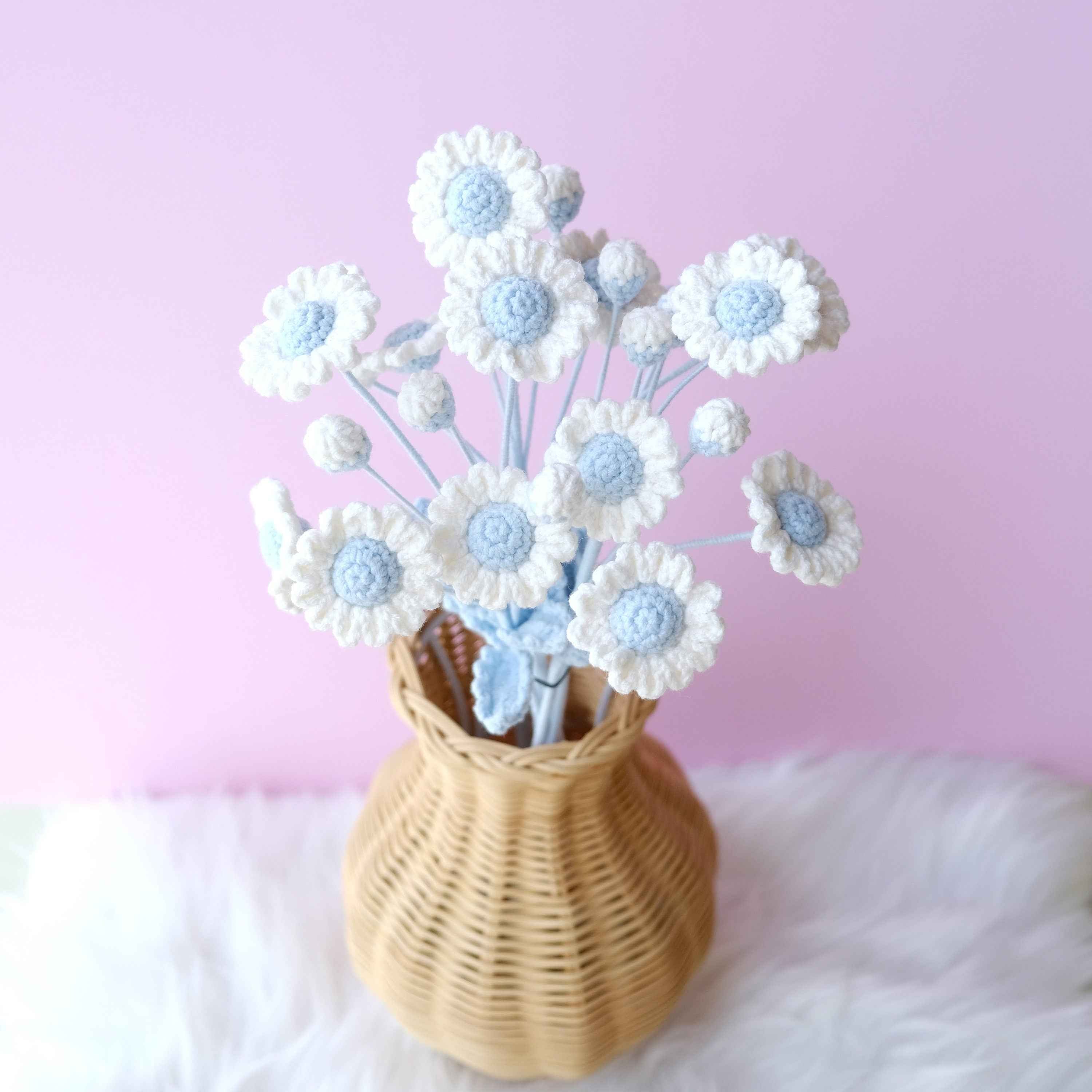 Crochet Daisy Flower Bouquet