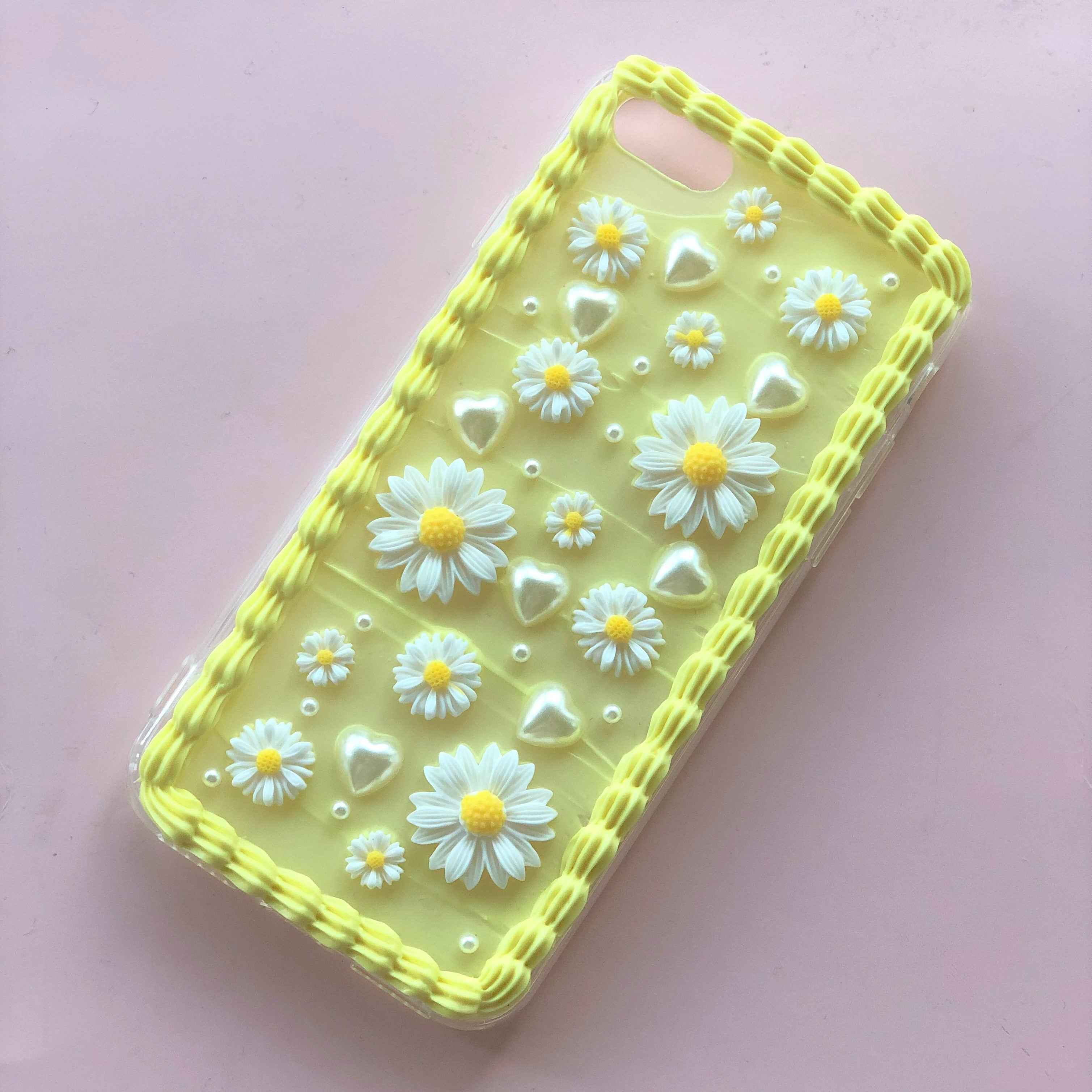 Decoden Phone Case Daisy Flower