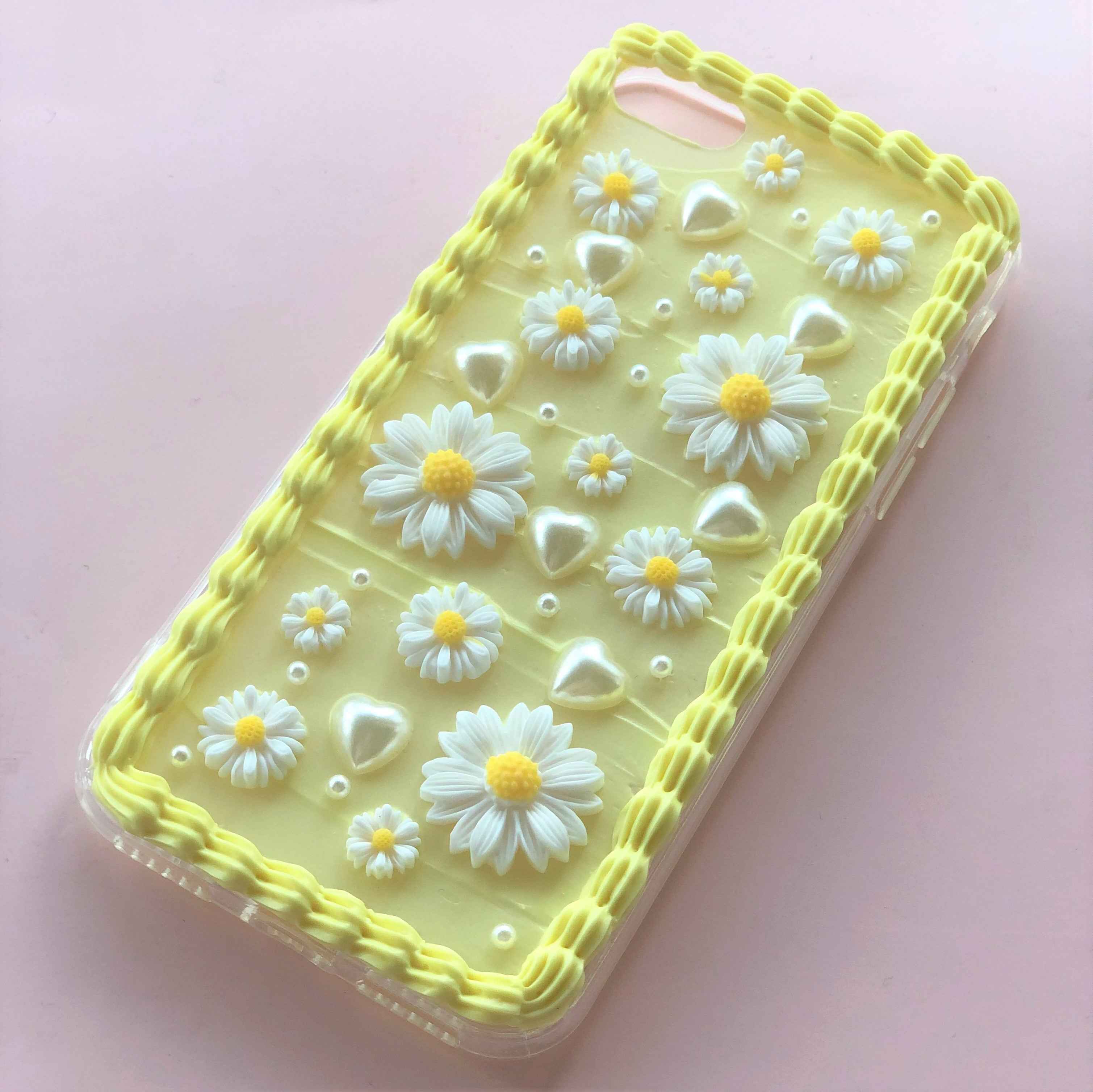 Decoden Phone Case Daisy Flower
