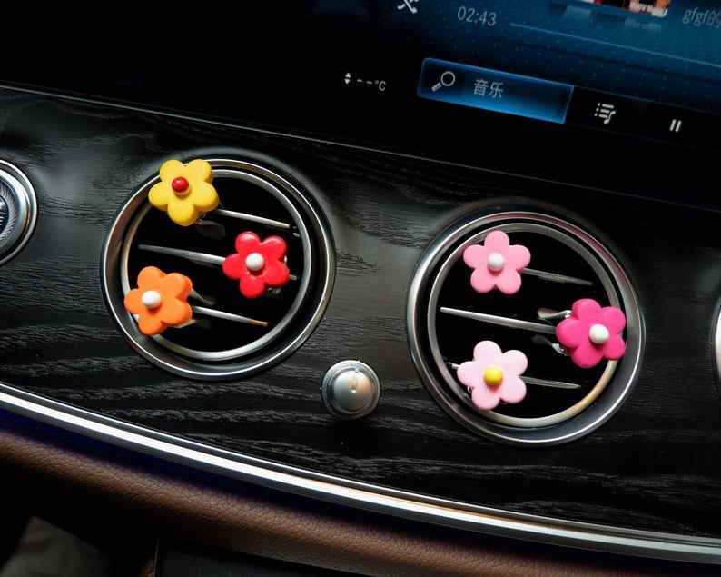 Little Flowers Car Vent Clips- Size Small