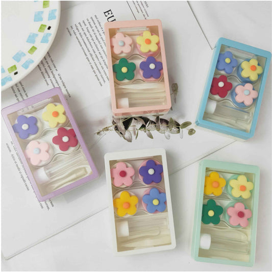 Pack of 2 Contact Lense Case Daisy Flowers