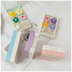 Pack of 2 Contact Lense Case Daisy Flowers