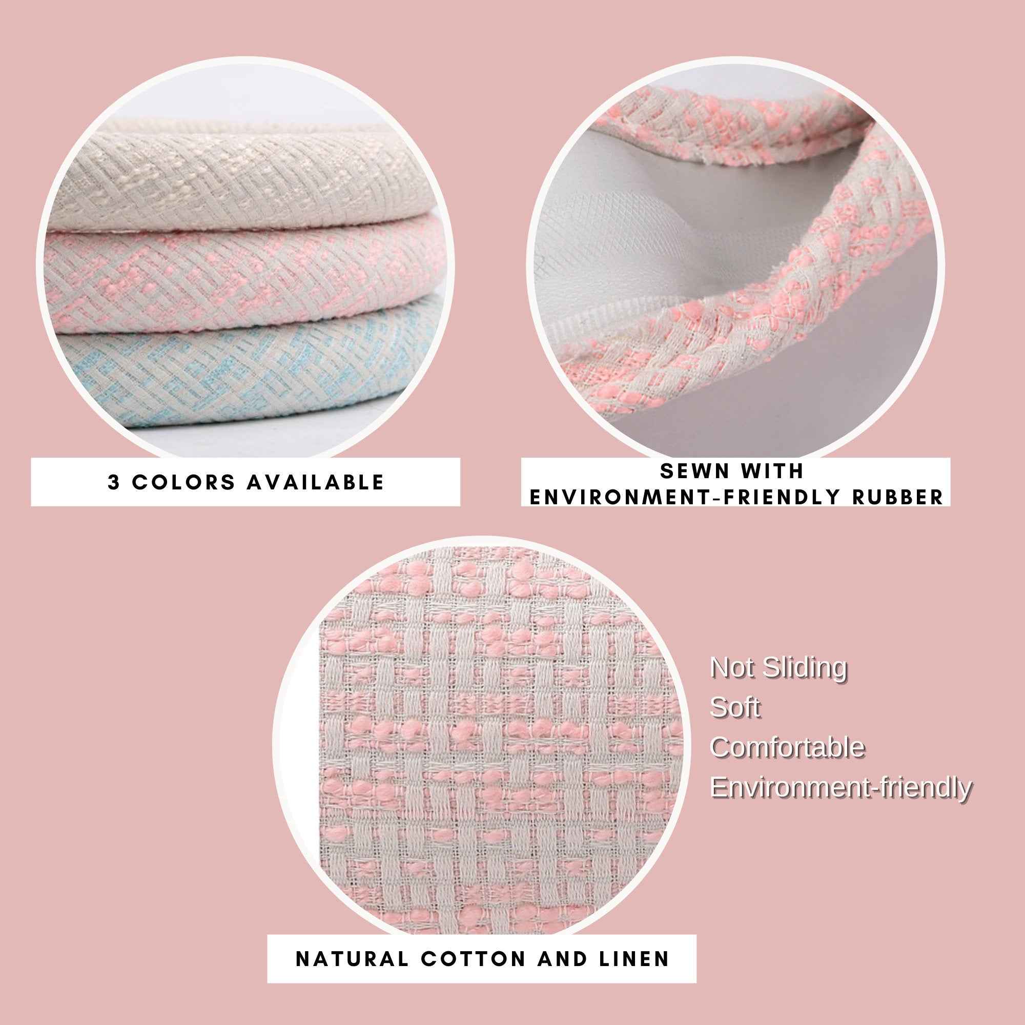 Tweed Minimalism Steering Wheel Cover