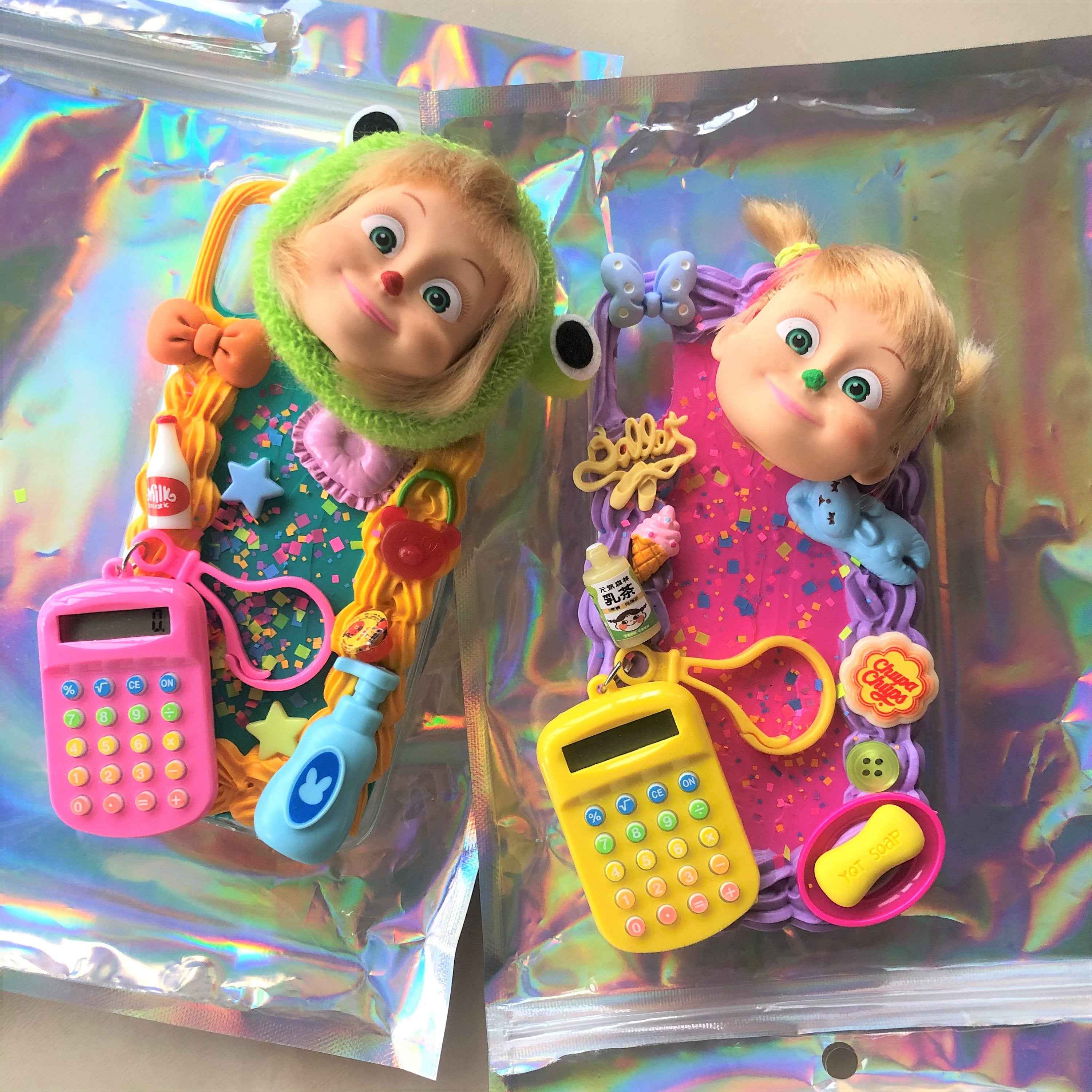 3D Decoden Phone Case Masha Dolls