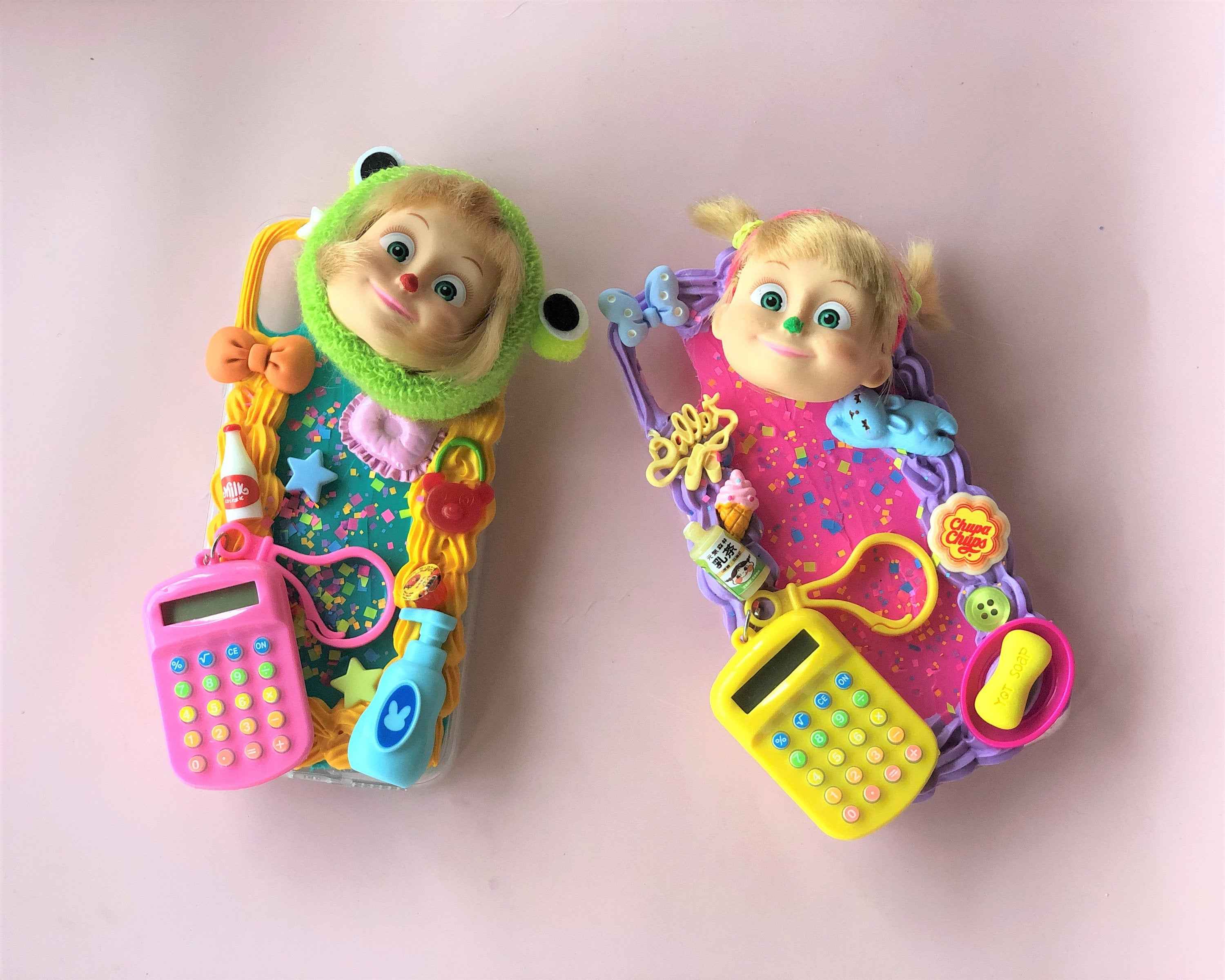 3D Decoden Phone Case Masha Dolls