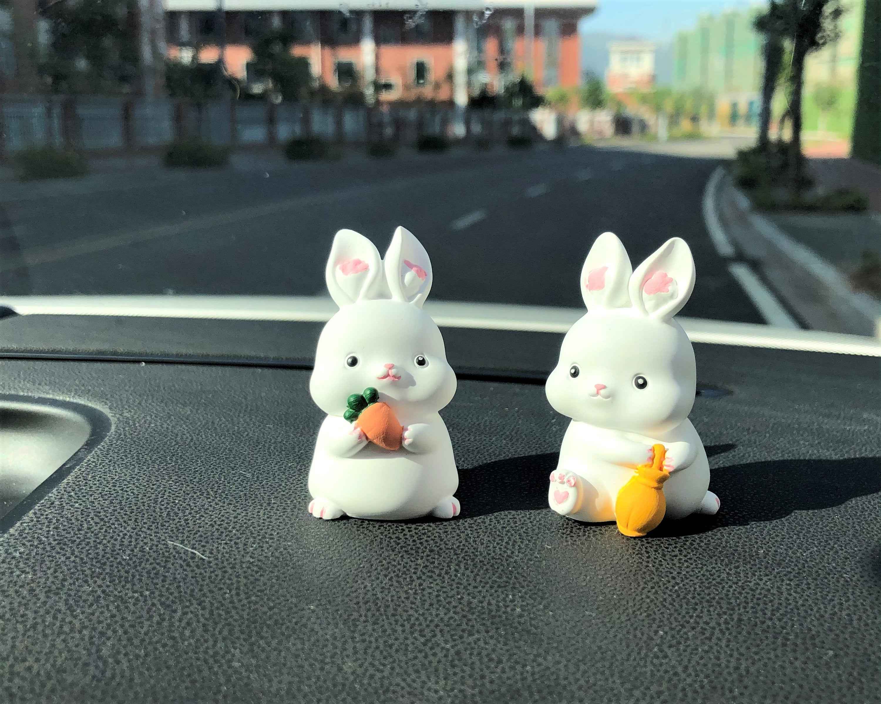 Car Dashboard Decor- Bunny Set