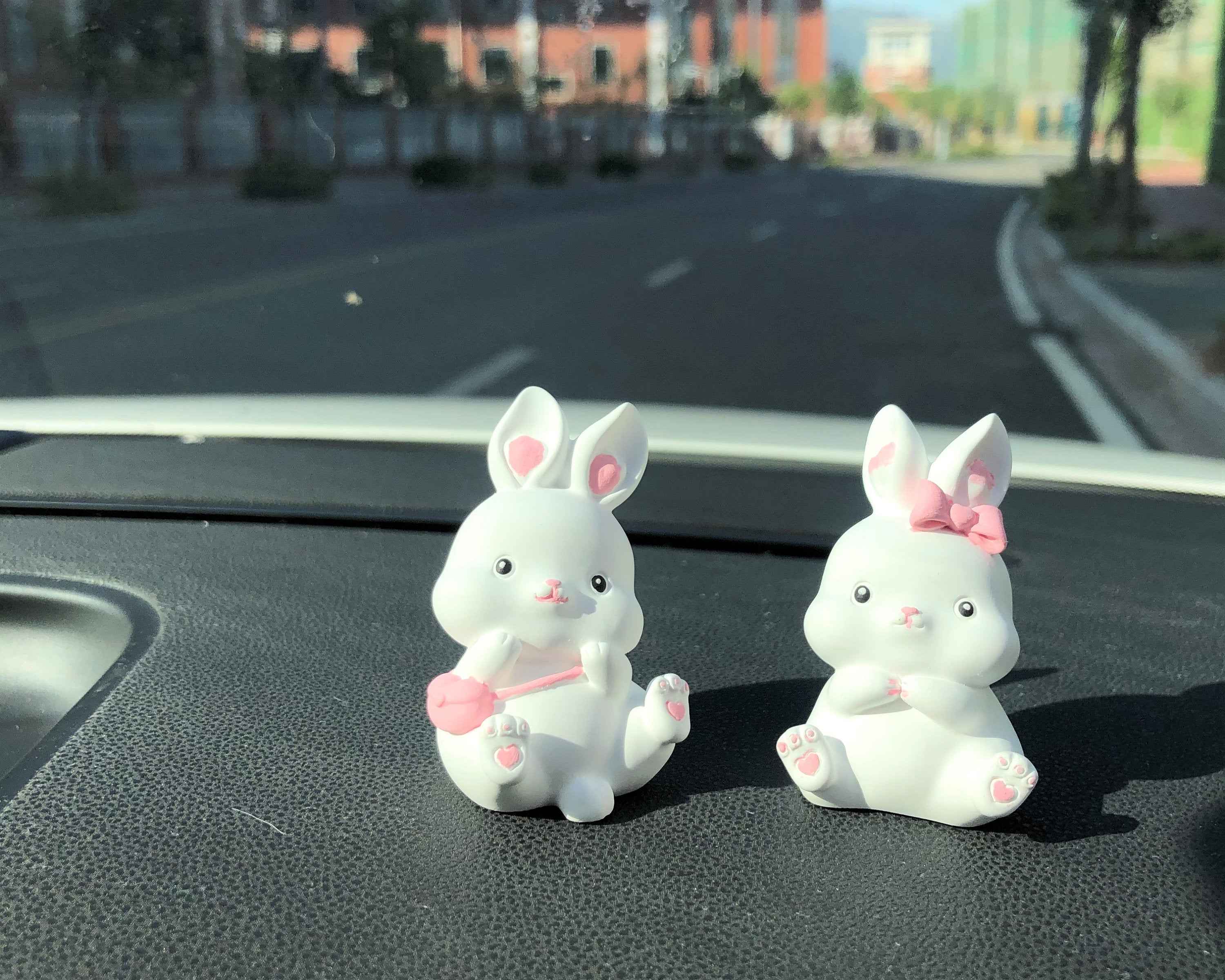 Car Dashboard Decor- Bunny Set