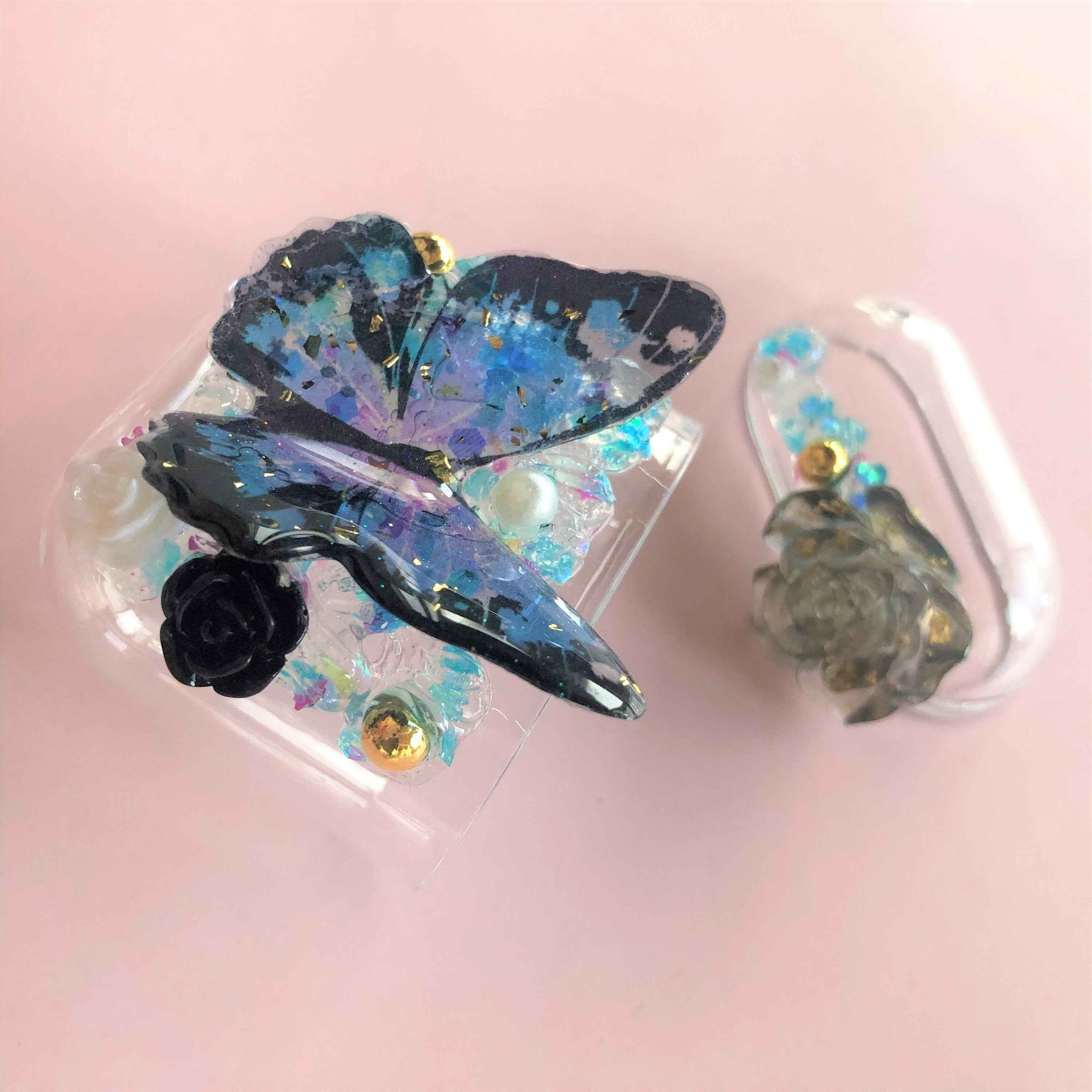 Decoden AirPods Case Butterfly & Rose