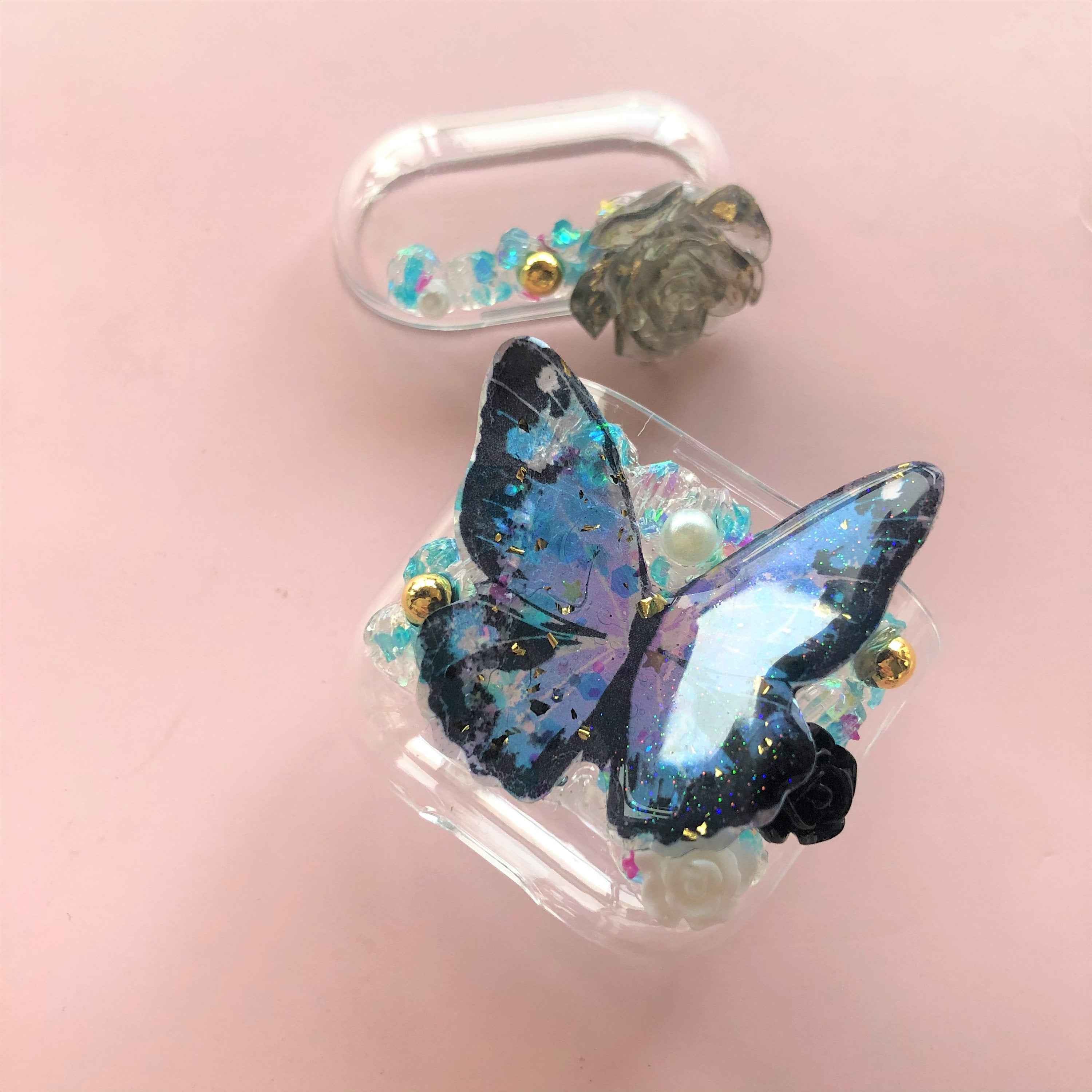 Decoden AirPods Case Butterfly & Rose