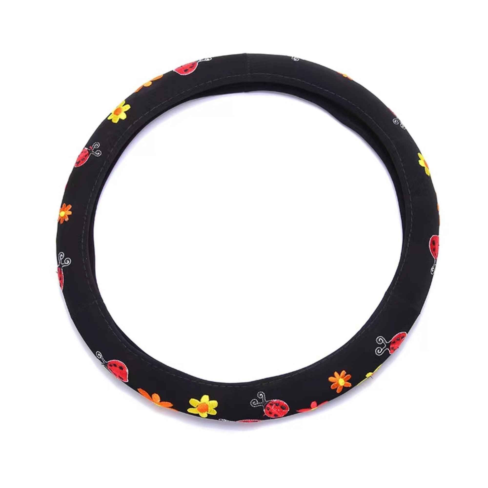 Cute Butterfly/Ladybug Patch Steering Wheel Cover