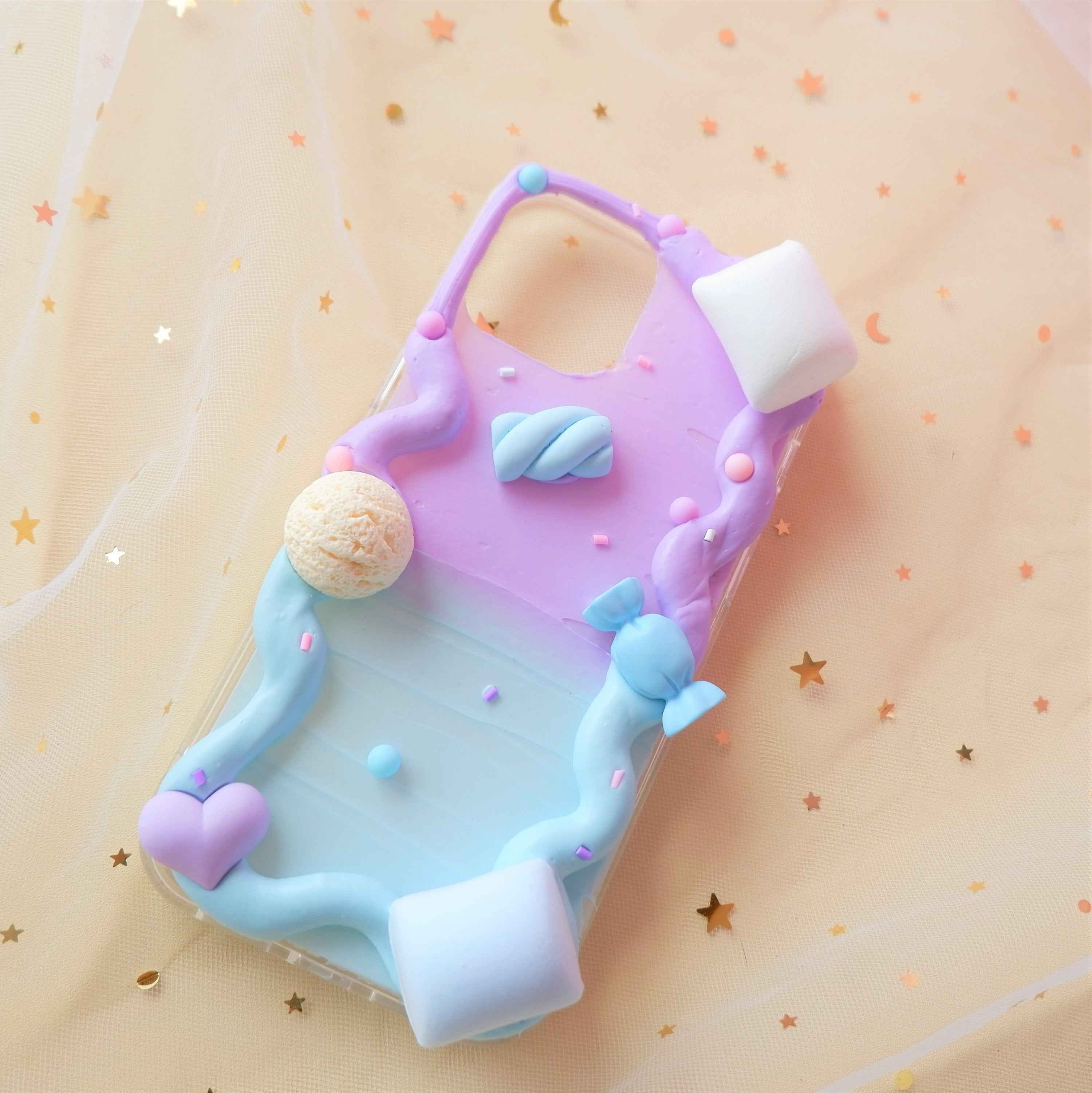Decoden Phone Case Marshmallow & Ice Cream