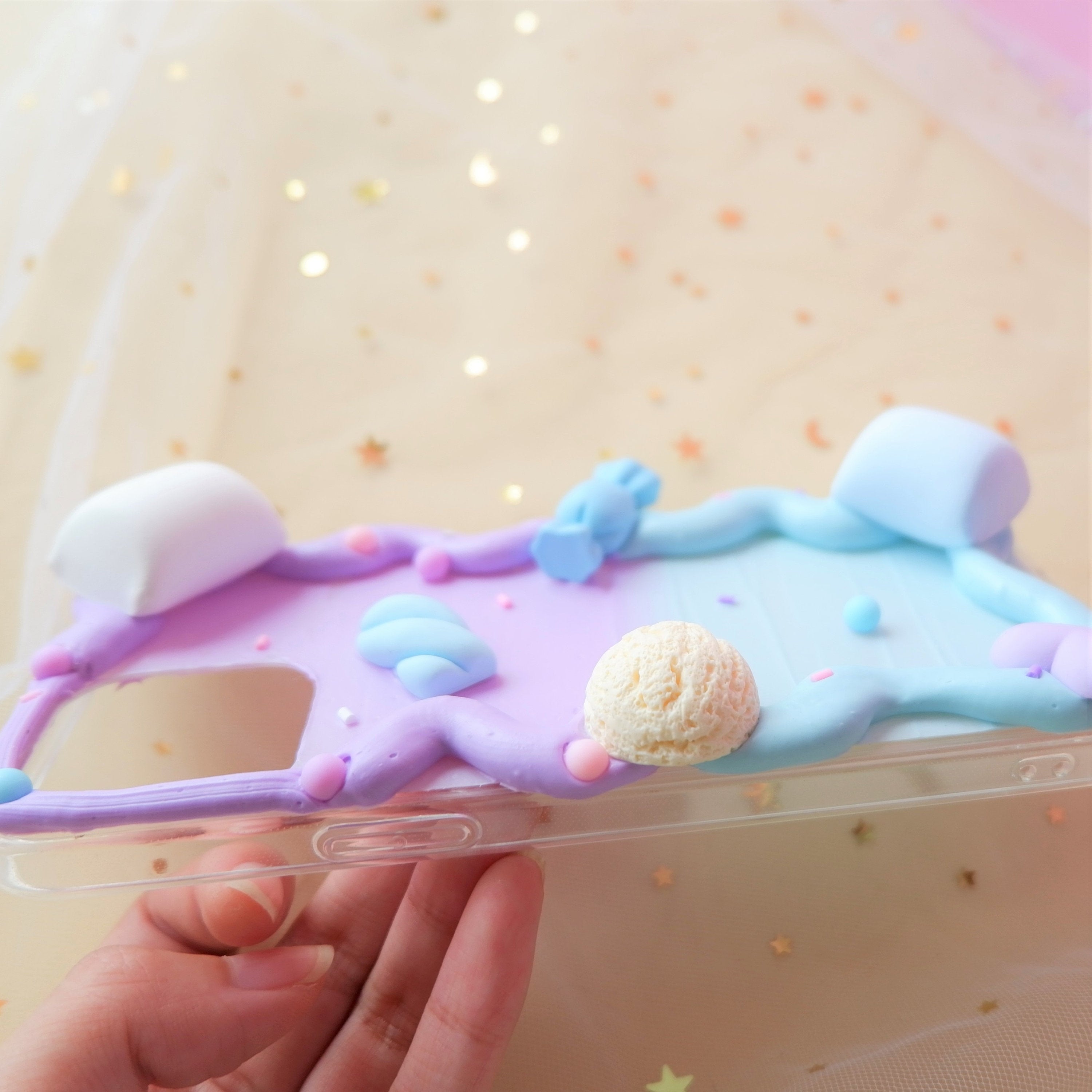 Decoden Phone Case Marshmallow & Ice Cream