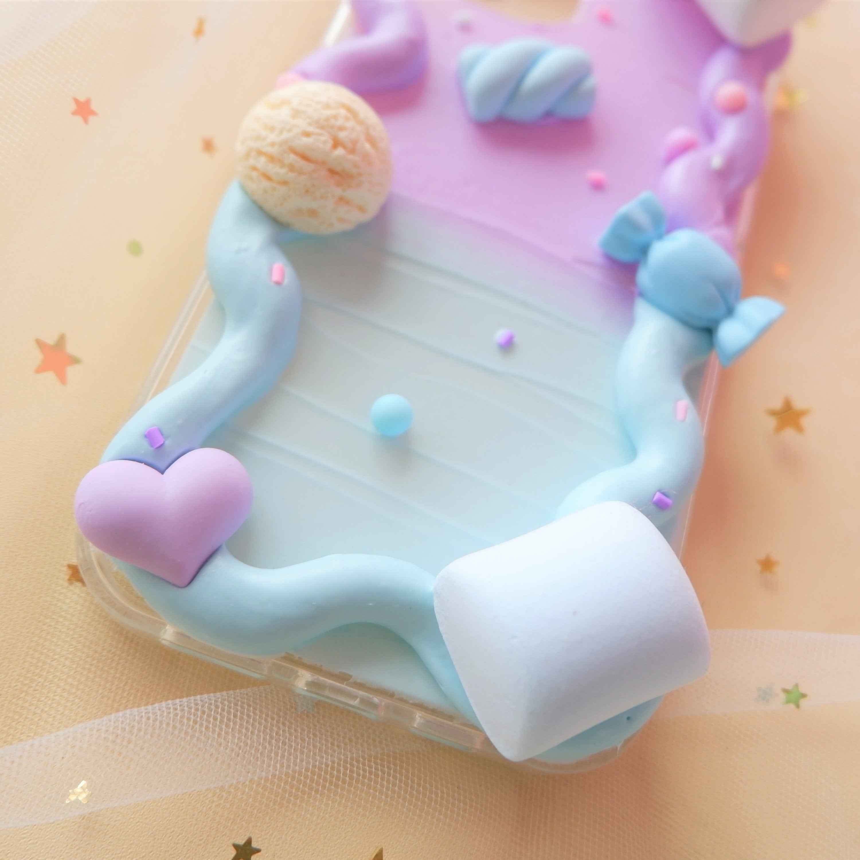Decoden Phone Case Marshmallow & Ice Cream