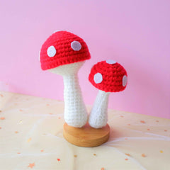 Crochet Car Dashboard Decor-Mushroom