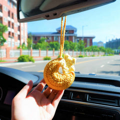 Crochet Crescent Moon Car Hanging Accessorie