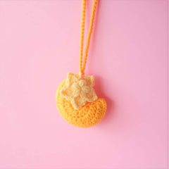 Crochet Crescent Moon Car Hanging Accessorie