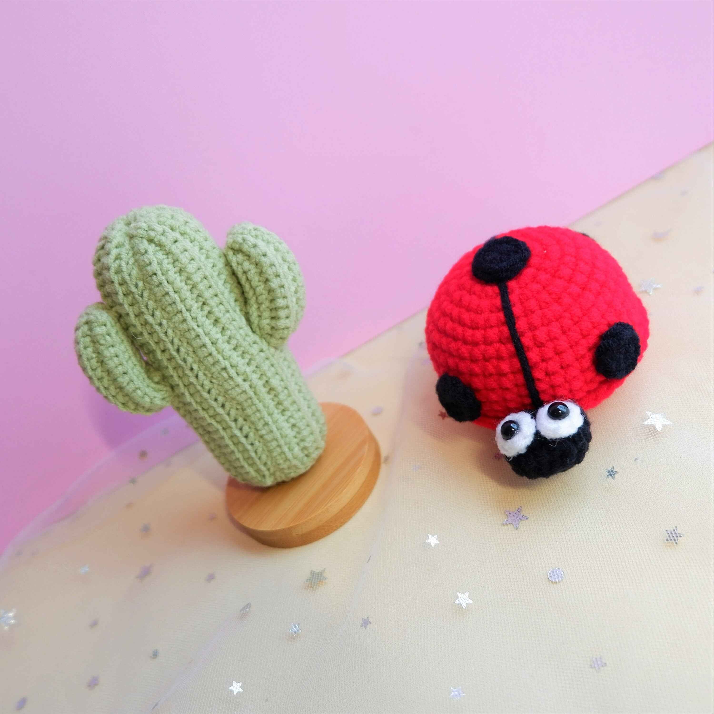 Crochet Car Dashboard Decor- Cactus