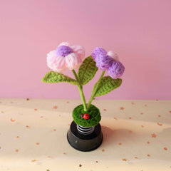 Crochet Car Dashboard Decor- Fluffy Flowers